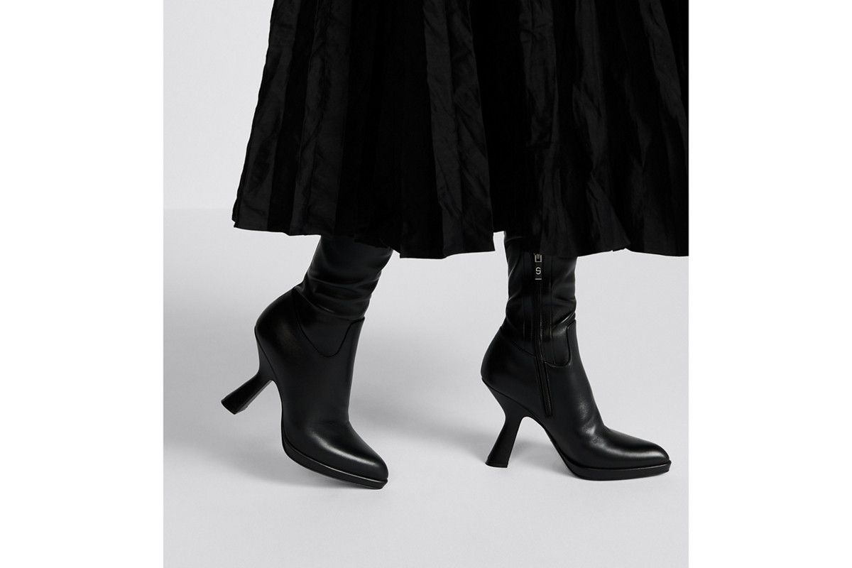 Dior o1w1db10326 D-Fiction Heeled Tigh Boot in Black Size US 5 / IT 35 - 6 Thumbnail