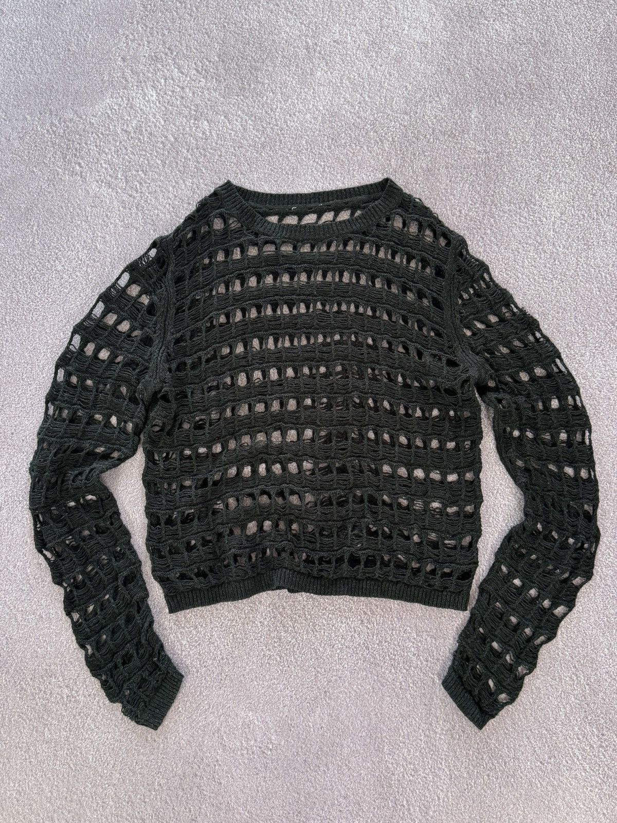 Hysteric Glamour Grunge Vibe Mesh Knit Crazy Fit Y2K Opium Long Sleeve Tee Size M / US 6-8 / IT 42-44 - 1 Thumbnail