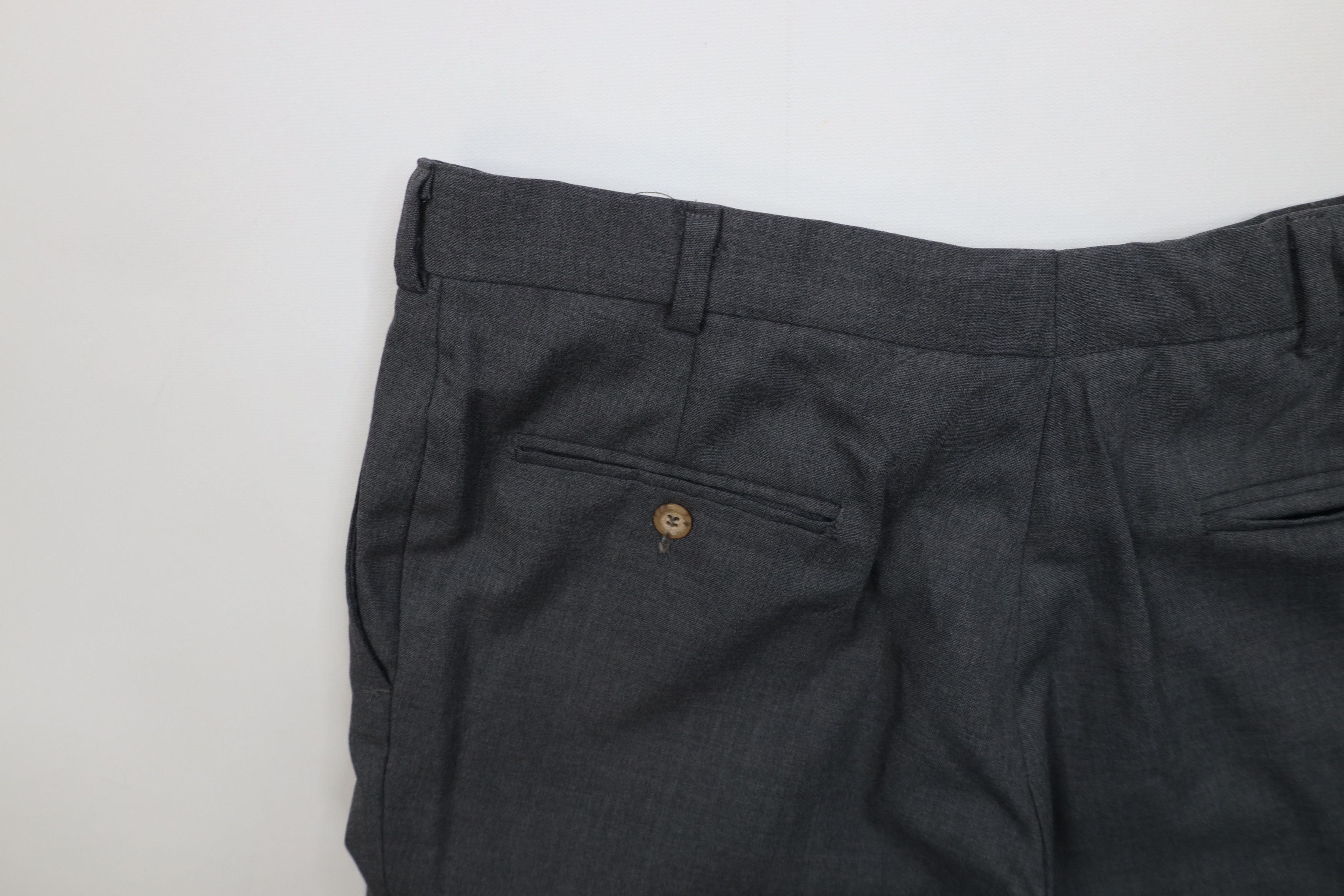 Vintage Vintage 70s Streetwear Knit Wide Leg Chino Pants Gray USA Size US 36 / EU 52 - 14 Thumbnail