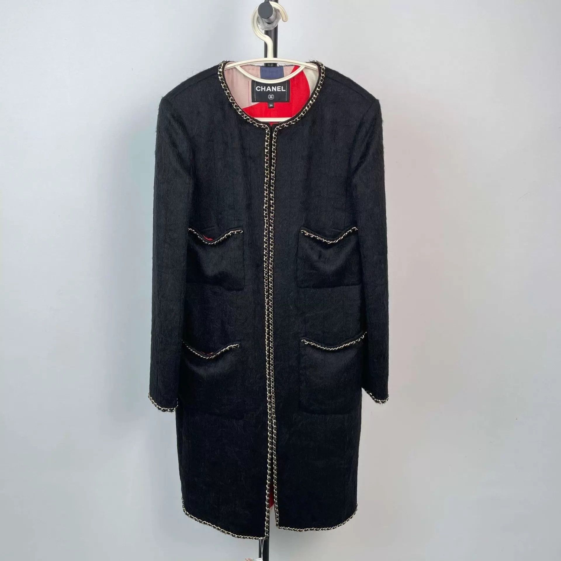 Chanel Chanel black 34 long jackets Size XS / US 0-2 / IT 36-38 - 1 Thumbnail