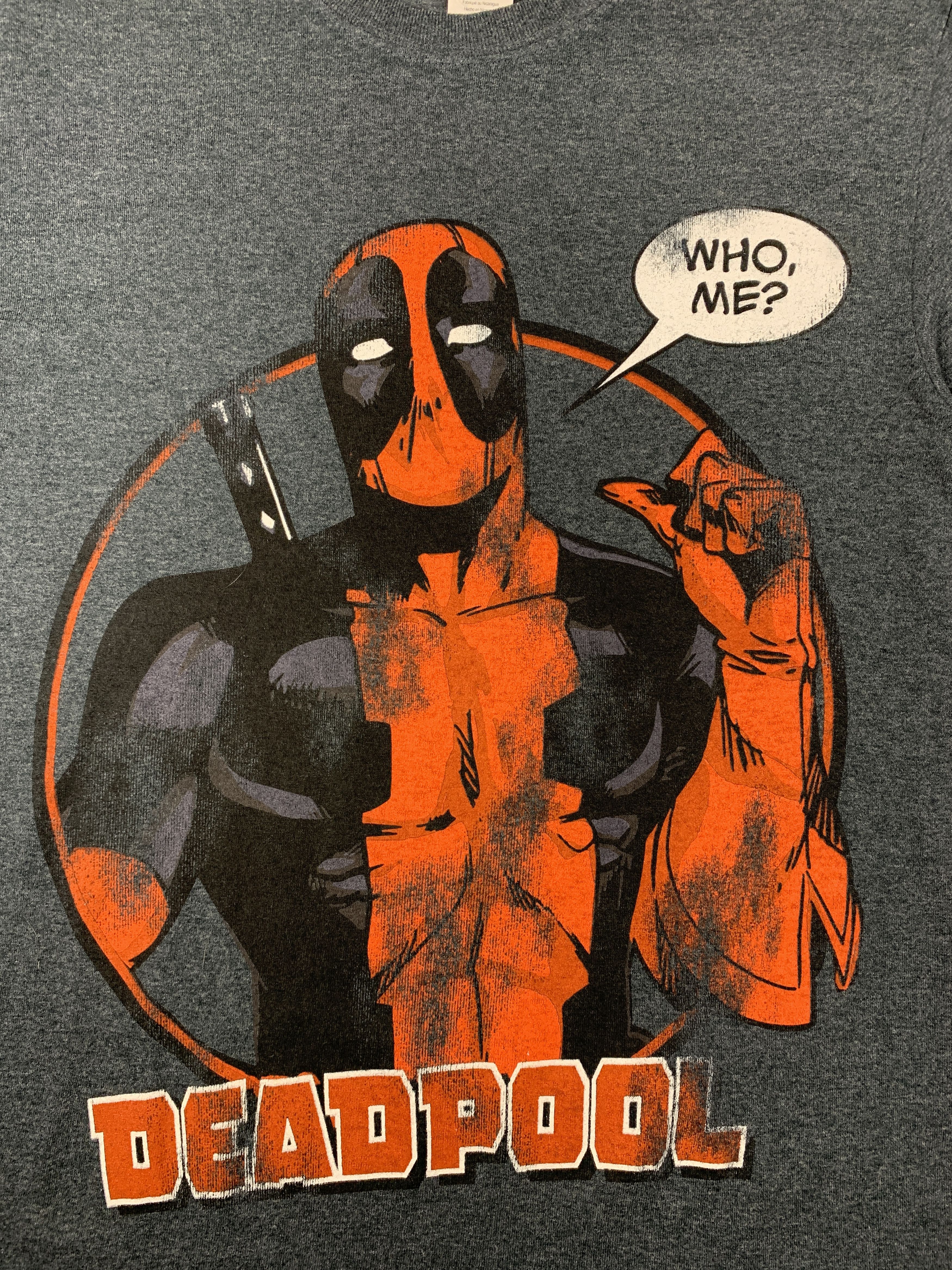 Marvel Comics × Vintage Vintage Y2K Marvel Deadpool Who Me? Movie T Shirt Size US S / EU 44-46 / 1 - 3 Thumbnail