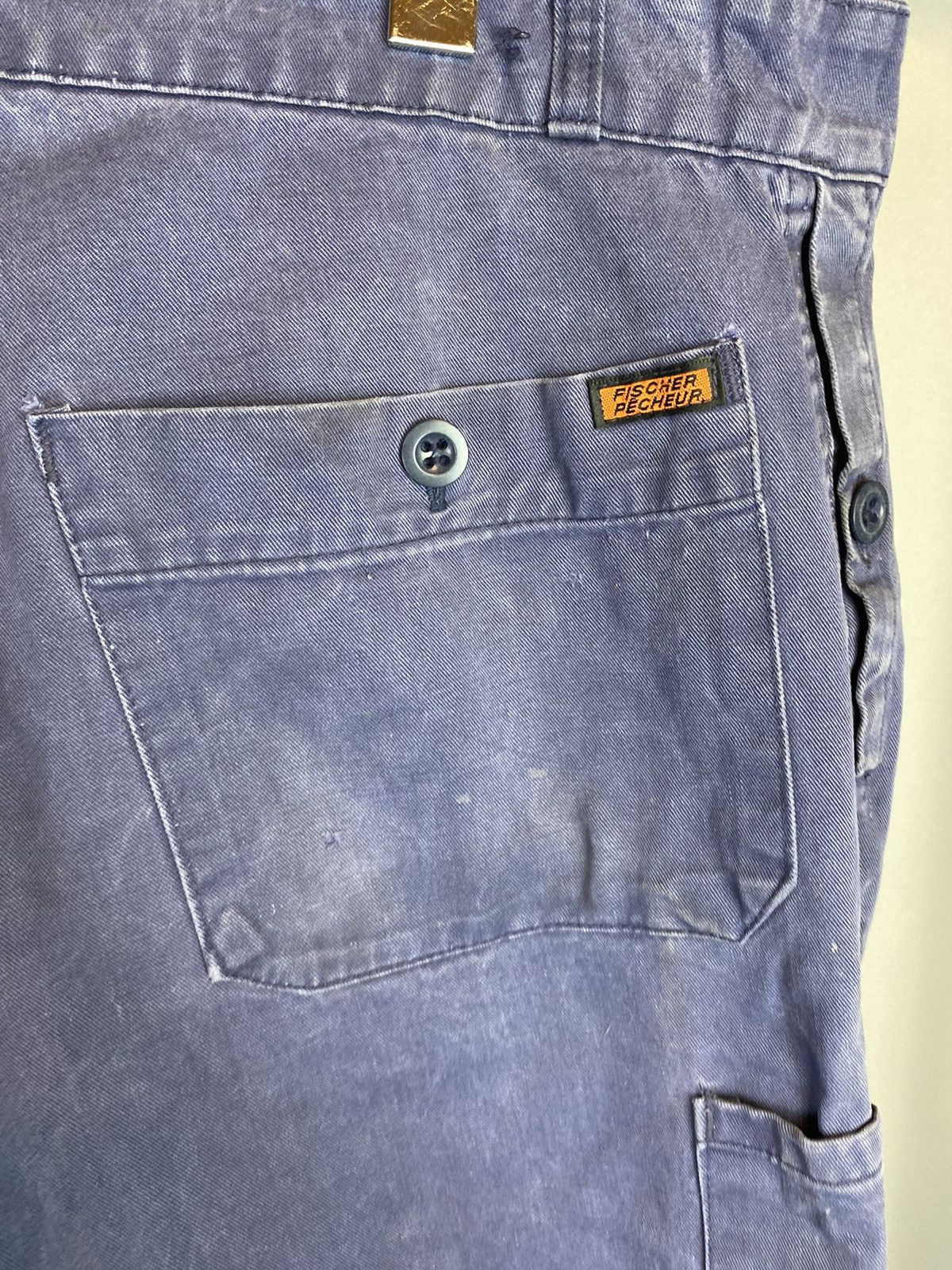 Le Laboureur × Vintage Vintage Faded Workwear Pants in Washed Indigo Purple Size US 40 / EU 56 - 9 Thumbnail