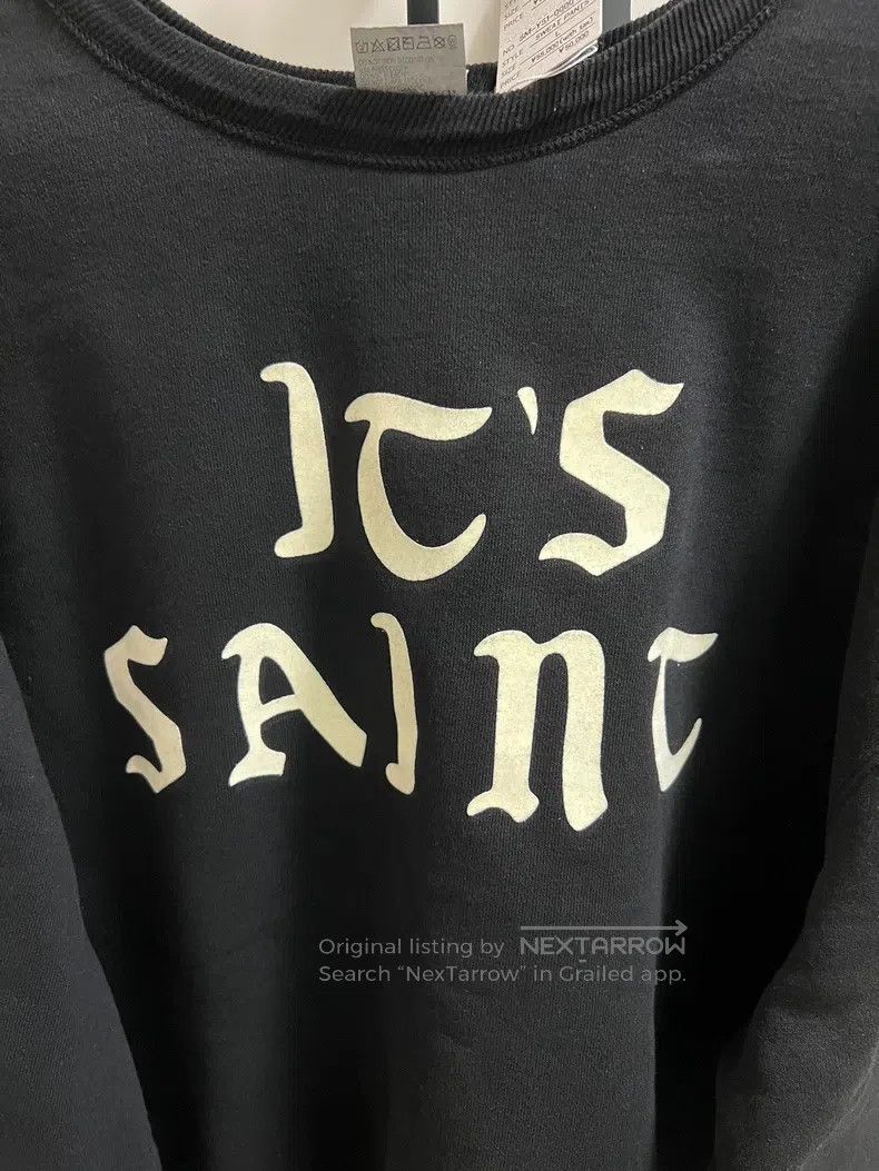 Saint Michael Saint Michael Flocked sweatshirt Size US L / EU 52-54 / 3 - 3 Thumbnail