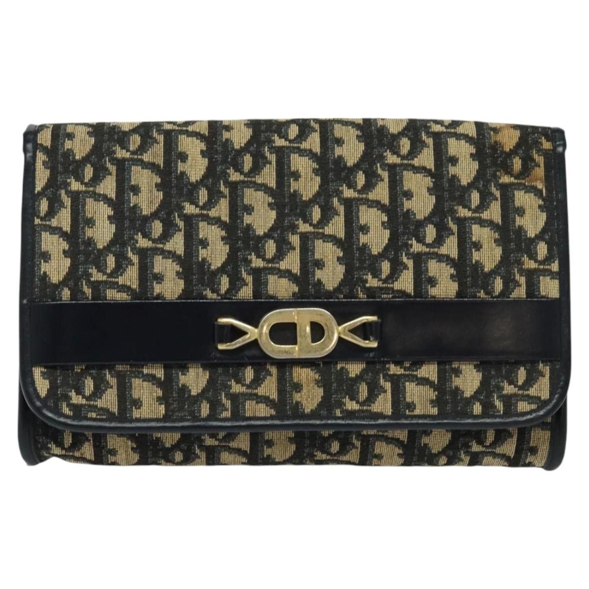 Dior DIOR Trotter Canvas Chain Shoulder Bag Navy Size ONE SIZE - 2 Thumbnail