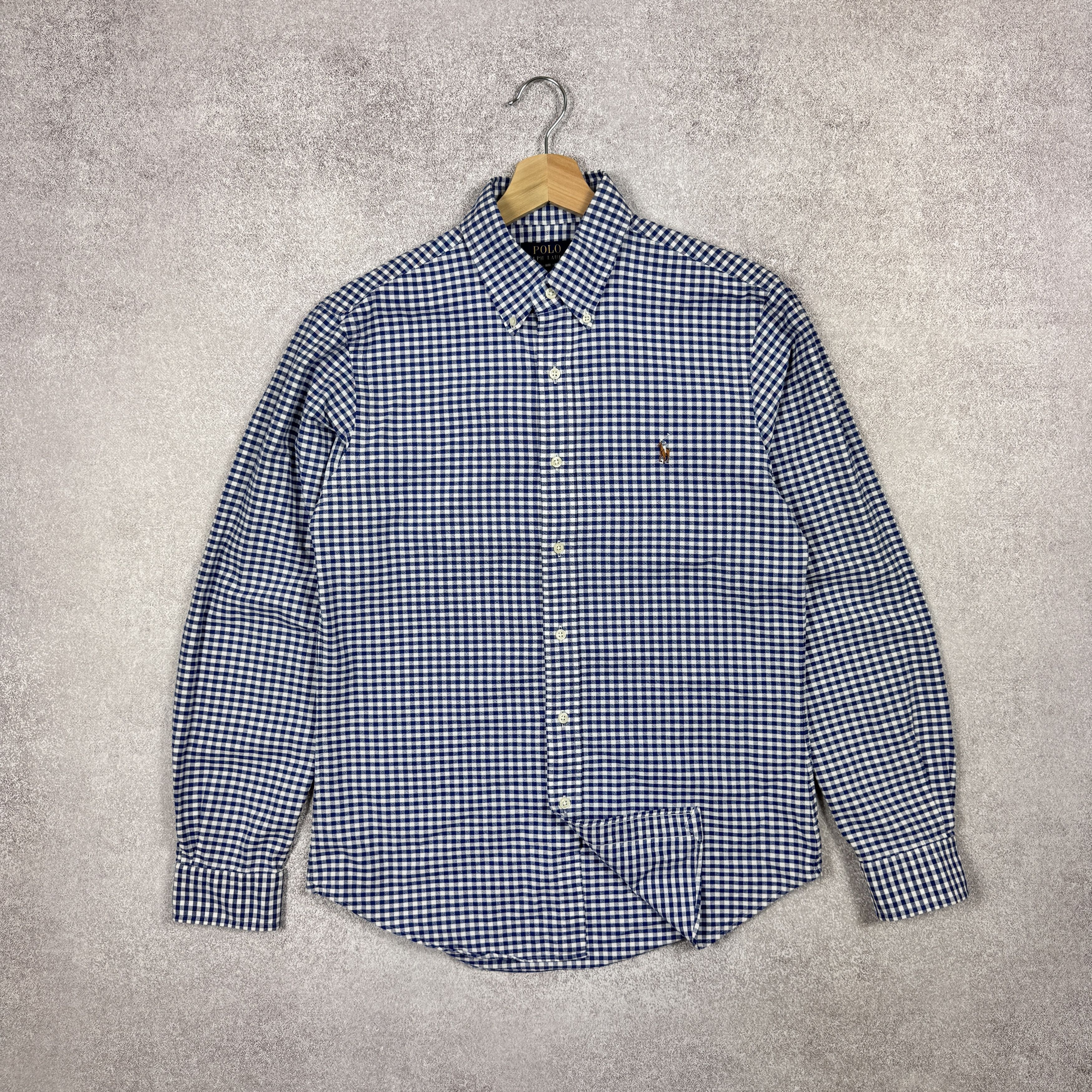 Polo Ralph Lauren Polo Ralph Lauren Slim Fit Thick Cotton Blue Shirt Size M Size US M / EU 48-50 / 2 - 1 Thumbnail
