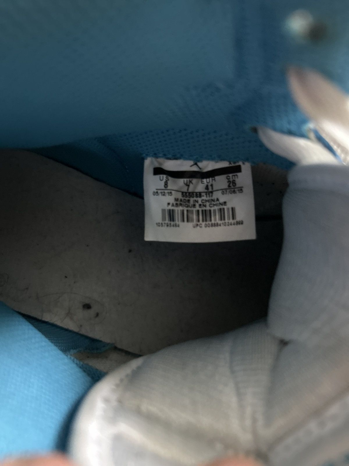 Jordan Brand Jordan 1 Retro High Og Unc 2015 Size US 8 / EU 41 - 6 Thumbnail