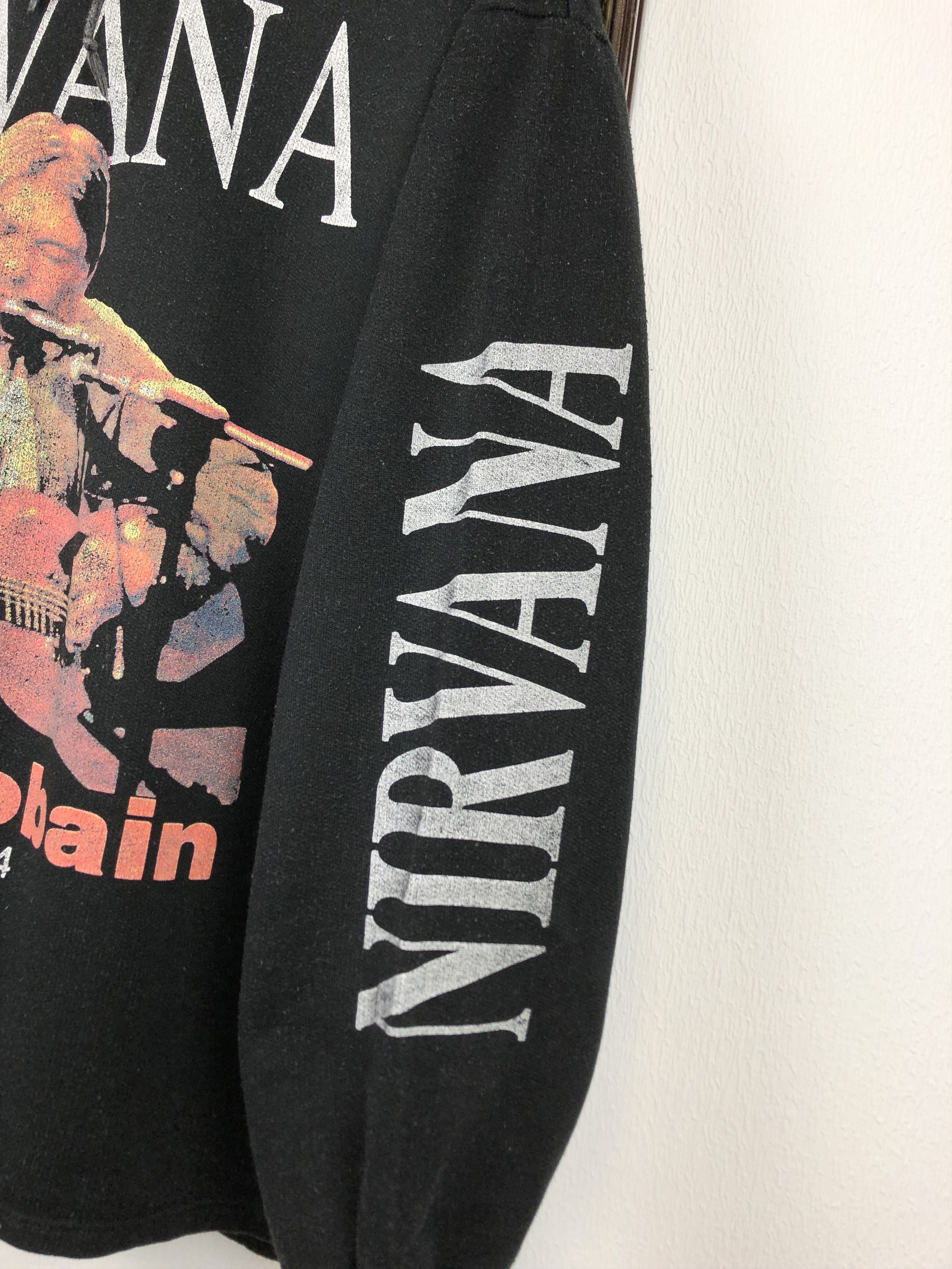 Band Tees × Vintage Vintage 90's Nirvana Kurt Cobain Hoodie Rare Band Hype Size US L / EU 52-54 / 3 - 5 Thumbnail