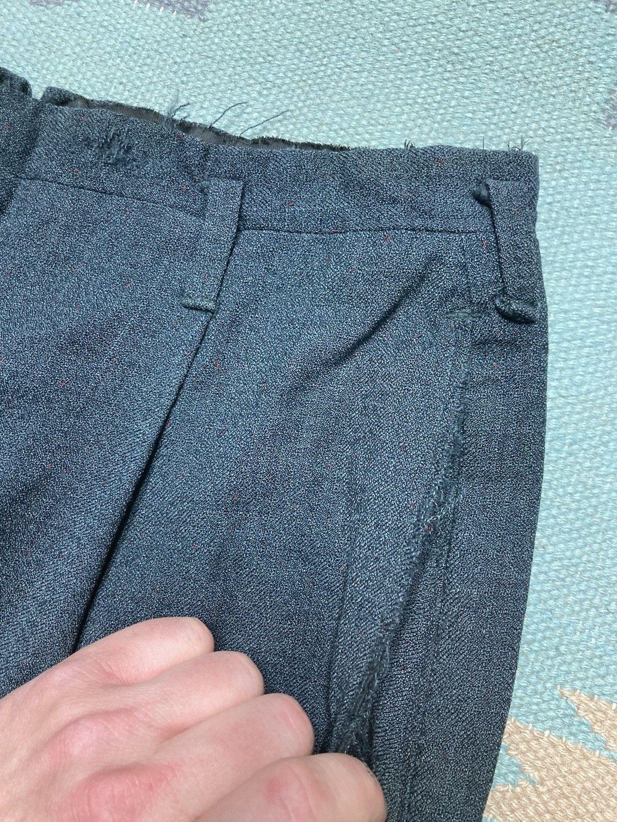 Vintage 1950s drop loop pants rayon wool? fleck rockabilly 30x28 Size US 30 / EU 46 - 7 Thumbnail