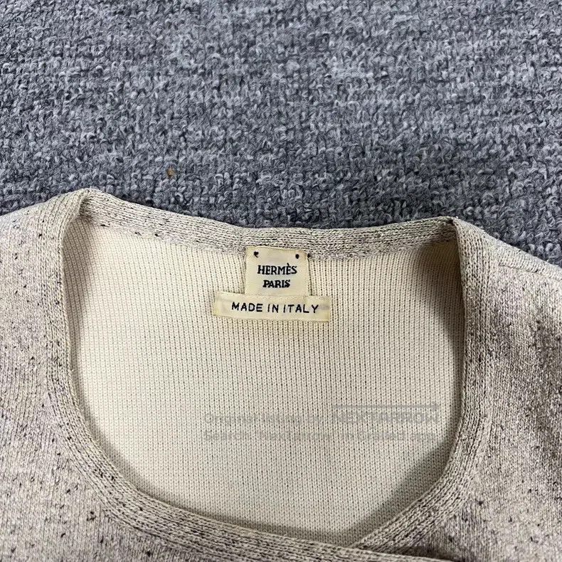 Hermes Hermes Oatmeal knit collarless coat Size XXS / US 00 / IT 34 - 5 Thumbnail