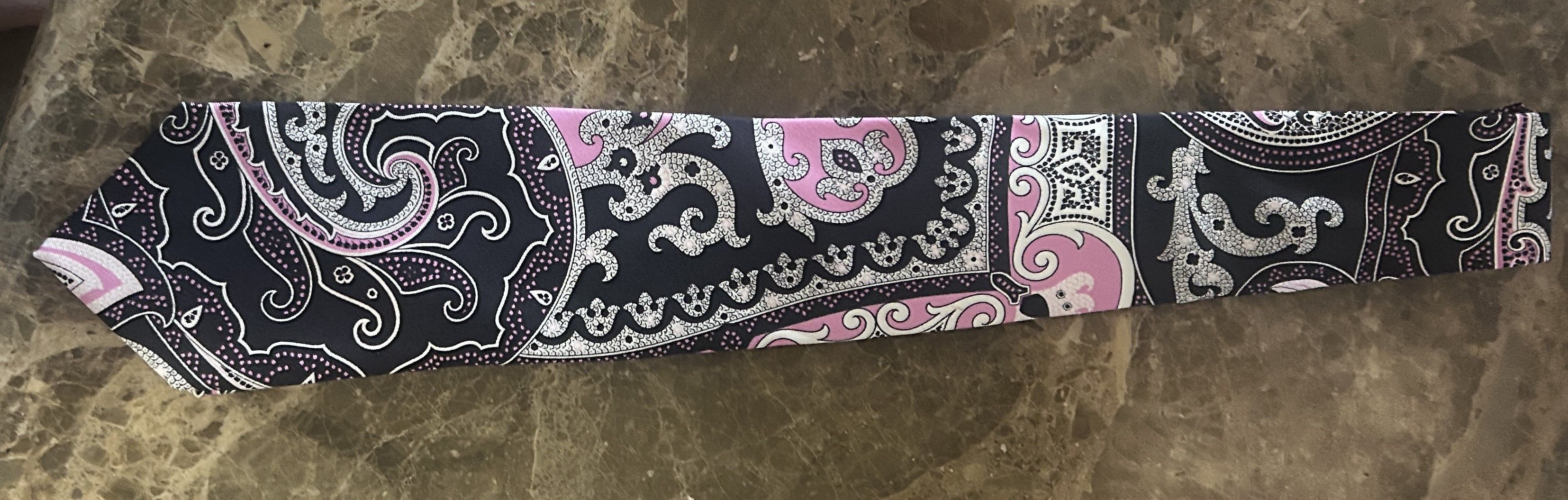 Ralph Lauren Purple Label Ralph Lauren Purple Label Paisley Silk Tie Handmade in Italy Size ONE SIZE - 4 Thumbnail