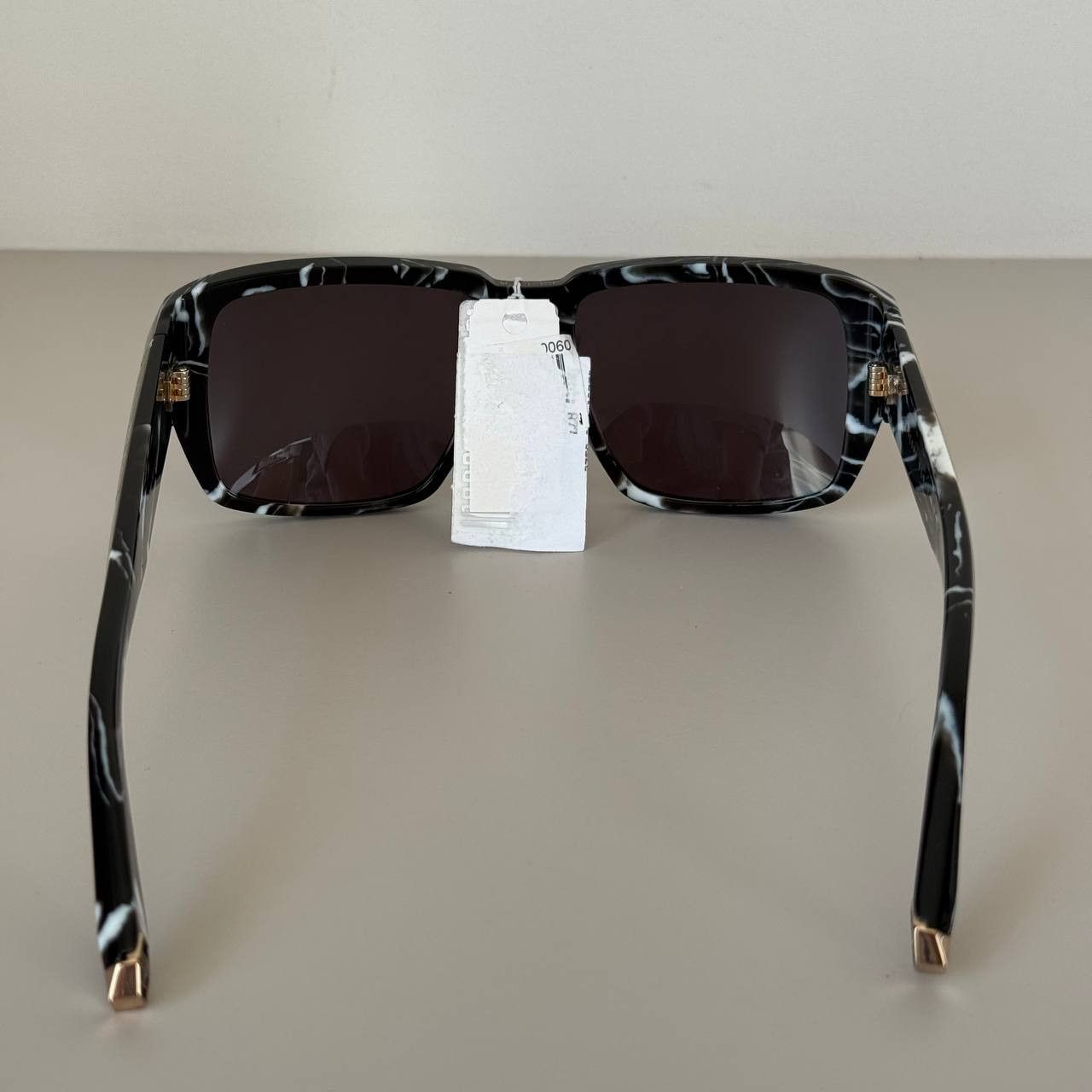 Philipp Plein Philipp Plein Hexagon SPP081 Men’s Sunglasses Marble Black Size ONE SIZE - 6 Thumbnail