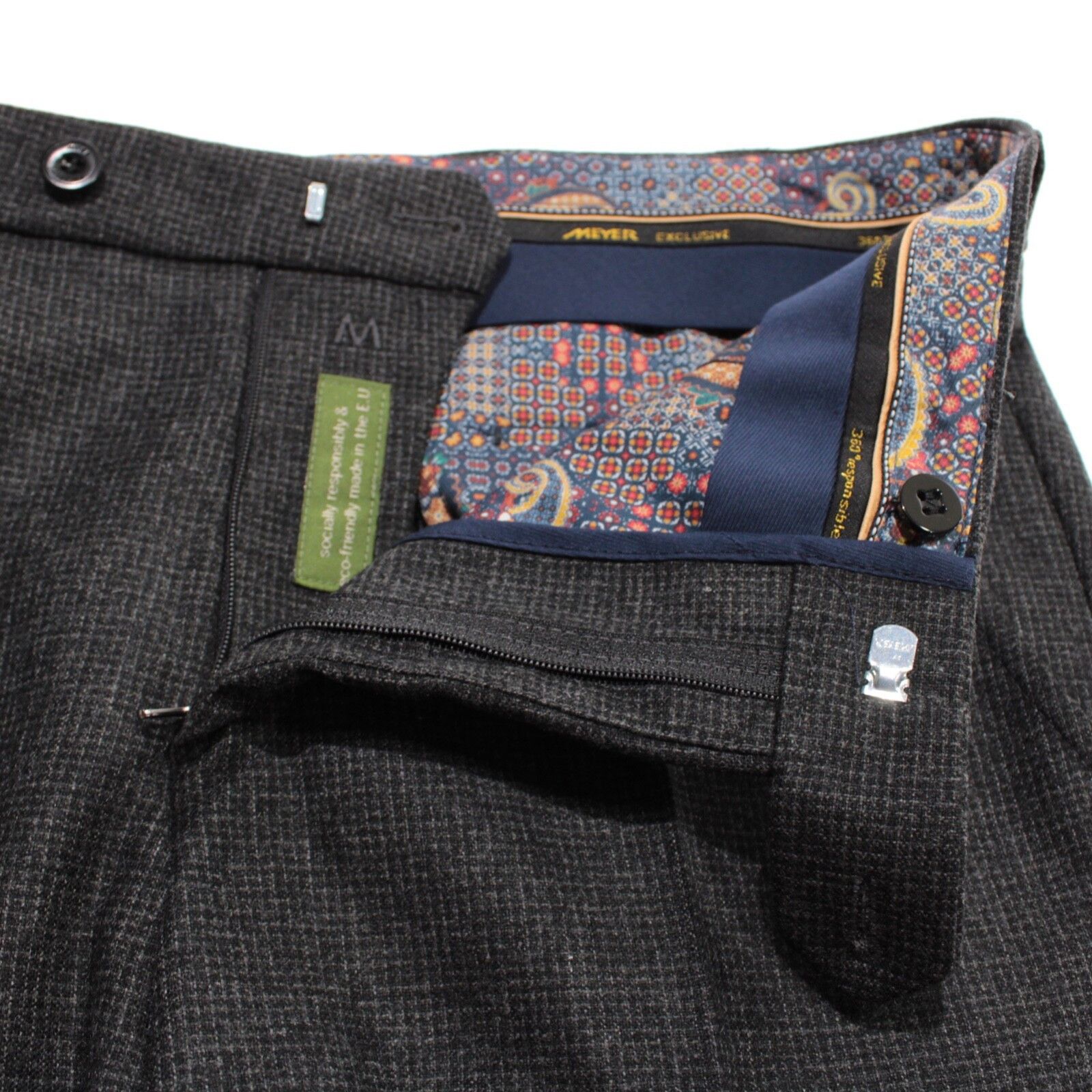 Other Meyer New with tags Dress Pants Size 32 US In Gray Size US 32 / EU 48 - 3 Thumbnail