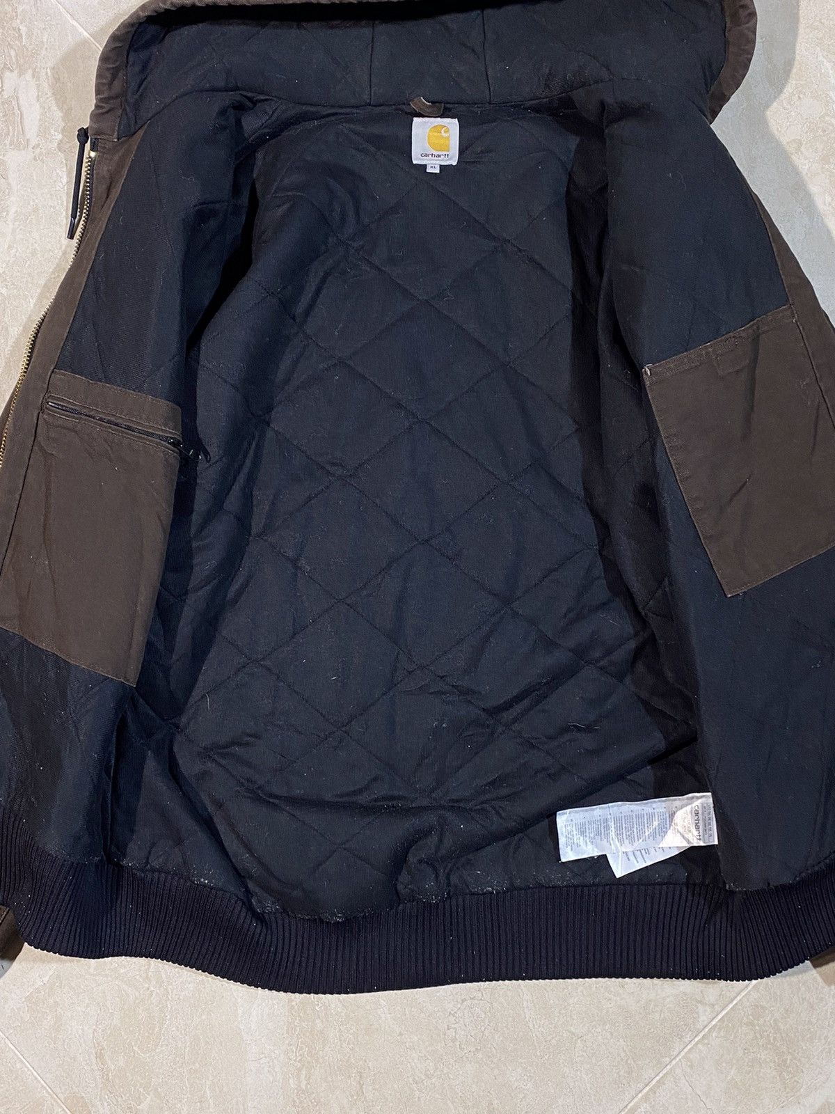 Carhartt Vintage 00s Carhartt Active work style hype brown jacket Size US XL / EU 56 / 4 - 3 Thumbnail
