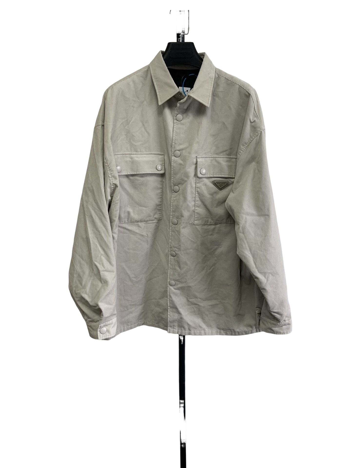 Prada Prada Corduroy Logo Shirt Size S Size US S / EU 44-46 / 1 - 1 Thumbnail