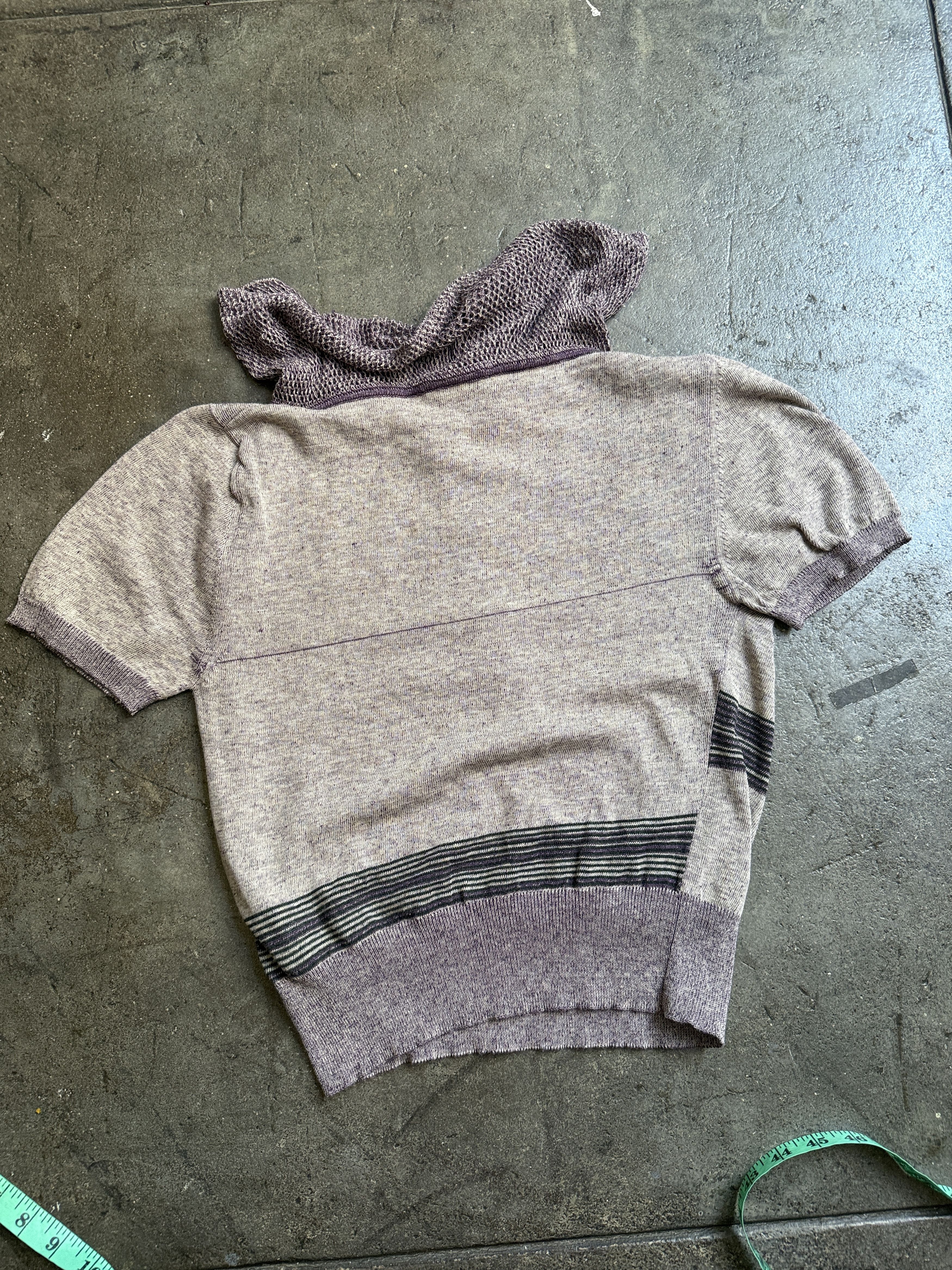 Vivienne Westwood New 2014 Gold Label Purple Knitted Silk Yarn Polo Size M / US 6-8 / IT 42-44 - 7 Thumbnail