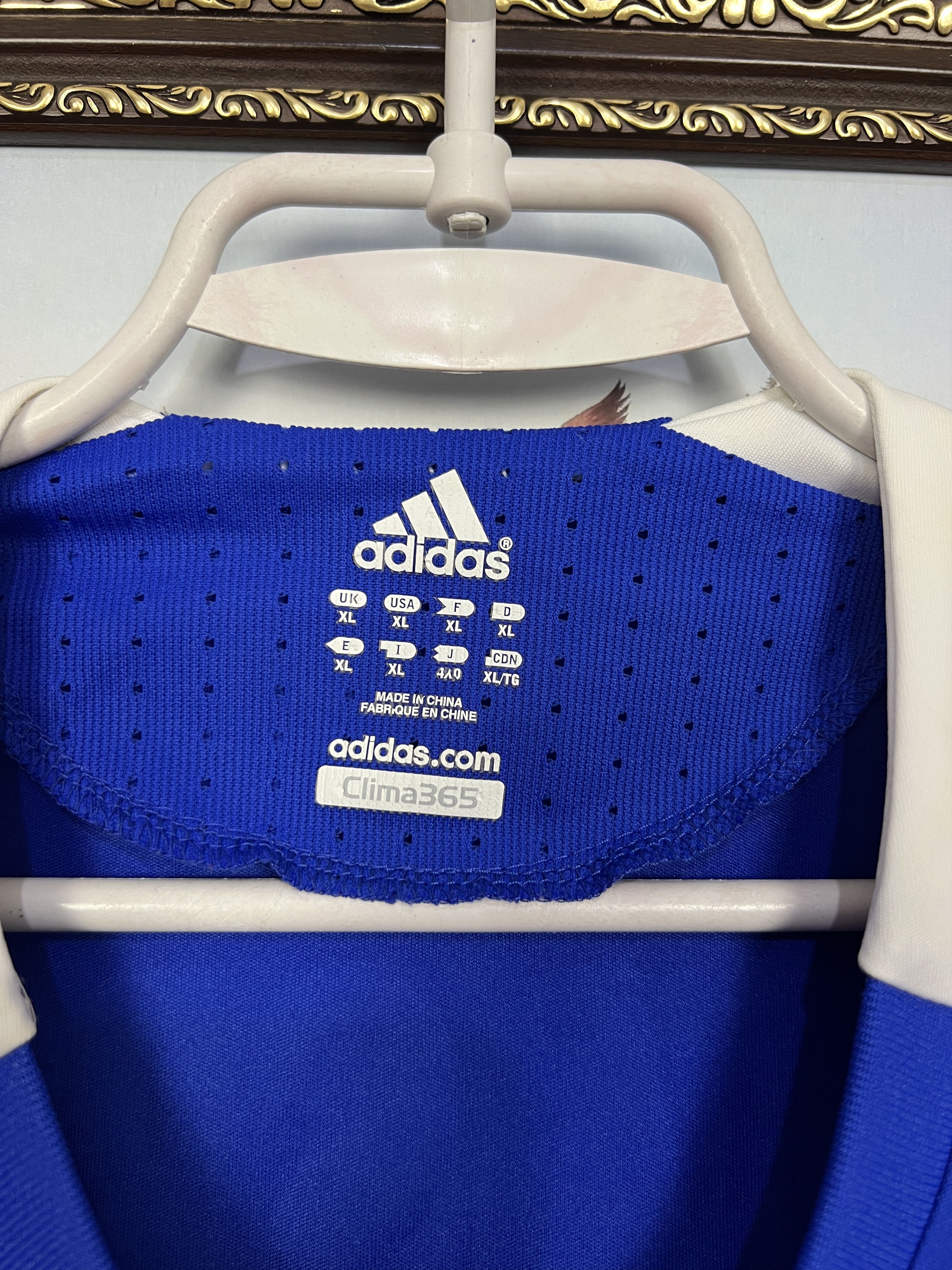 Adidas France Home football shirt 2007 Soccer #11 Nasri Adidas Size US XL / EU 56 / 4 - 6 Thumbnail
