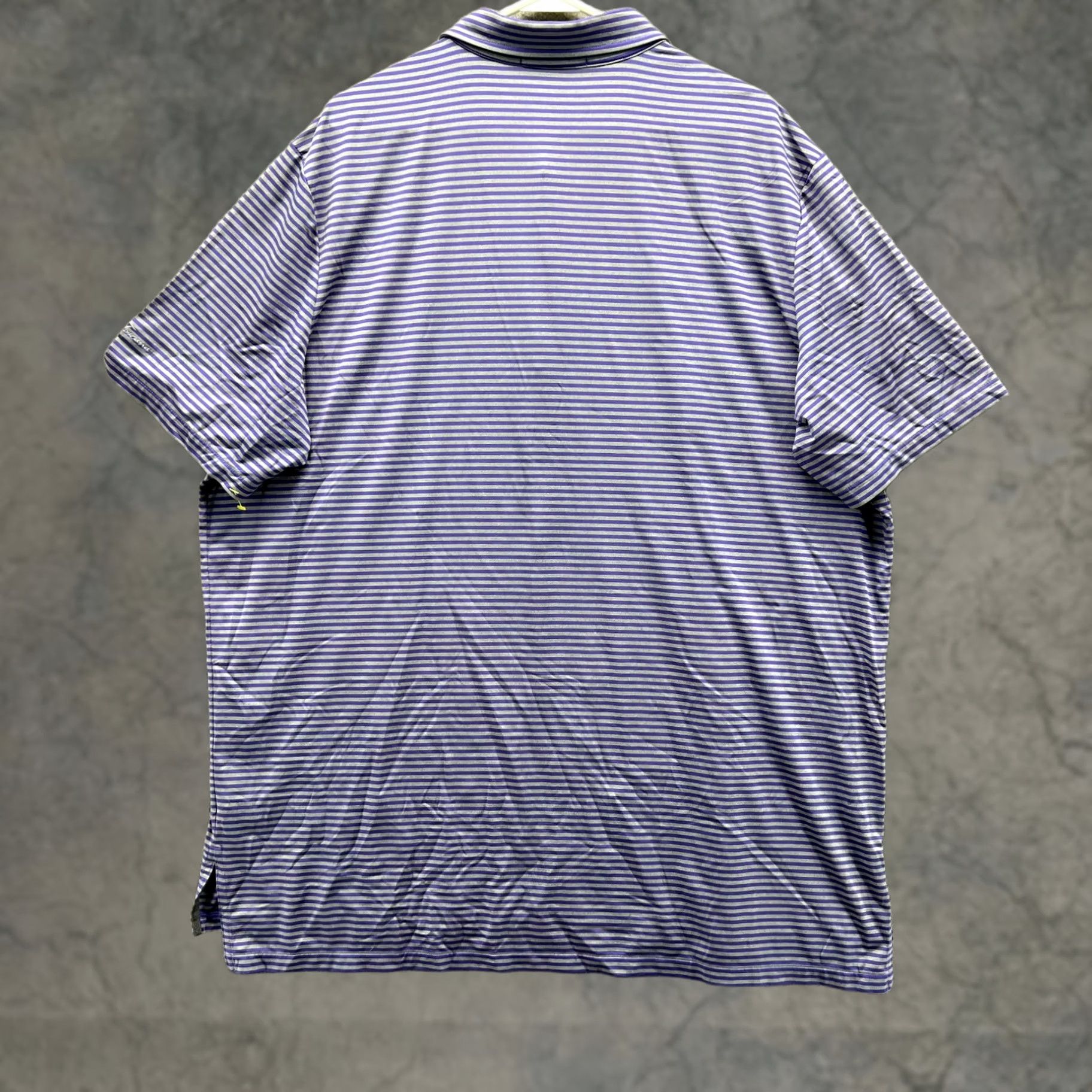 RLX Ralph Lauren Ralph Lauren Polo Shirt Men XXL Adult Purple Gray Striped RLX Golf Polo Shirt Size US XXL / EU 58 / 5 - 1 Thumbnail