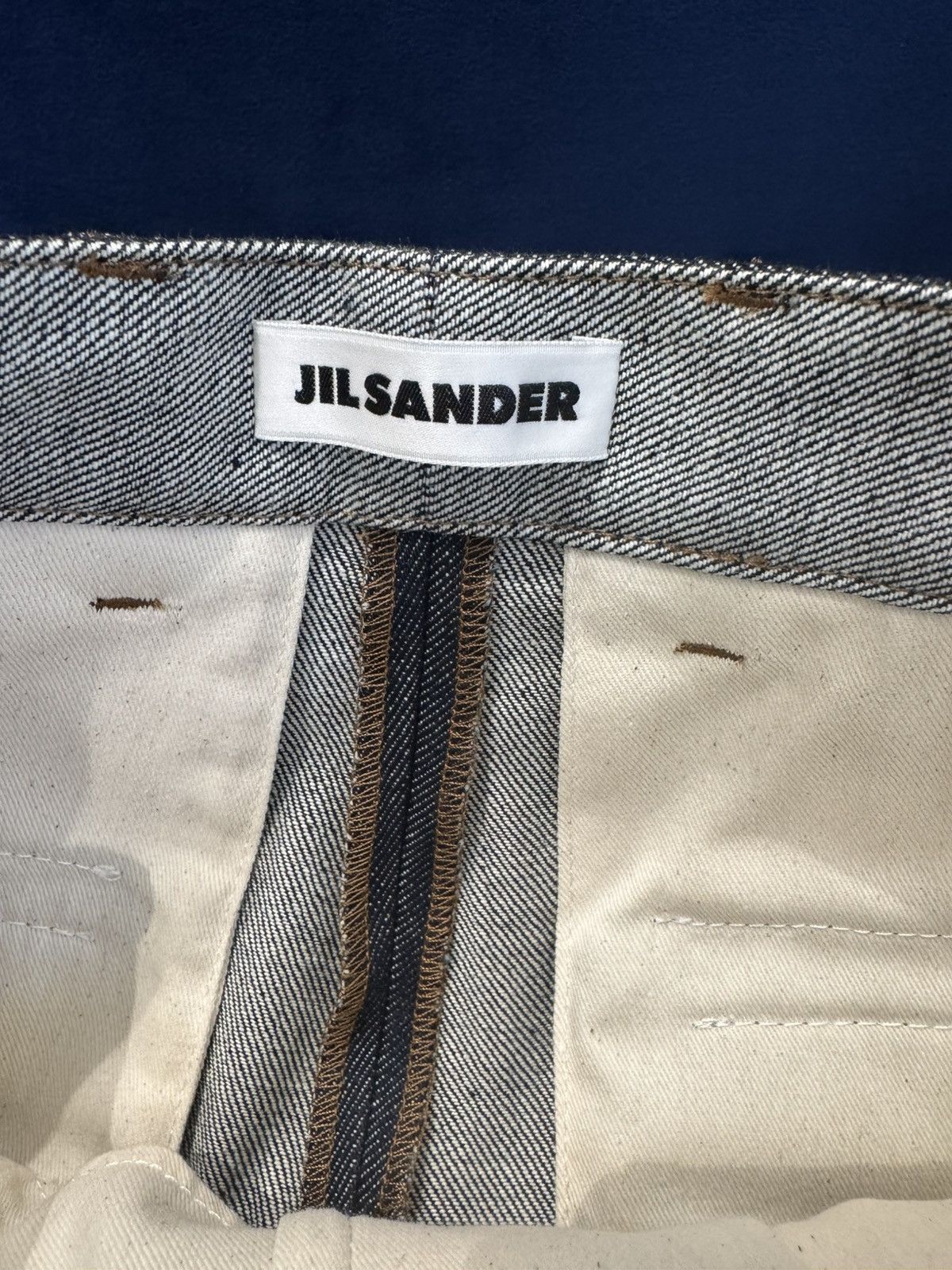 Jil Sander NWT Dark Indigo Denim Pleated Bermuda Shorts - BLUE, 44 Size US 28 / EU 44 - 3 Thumbnail