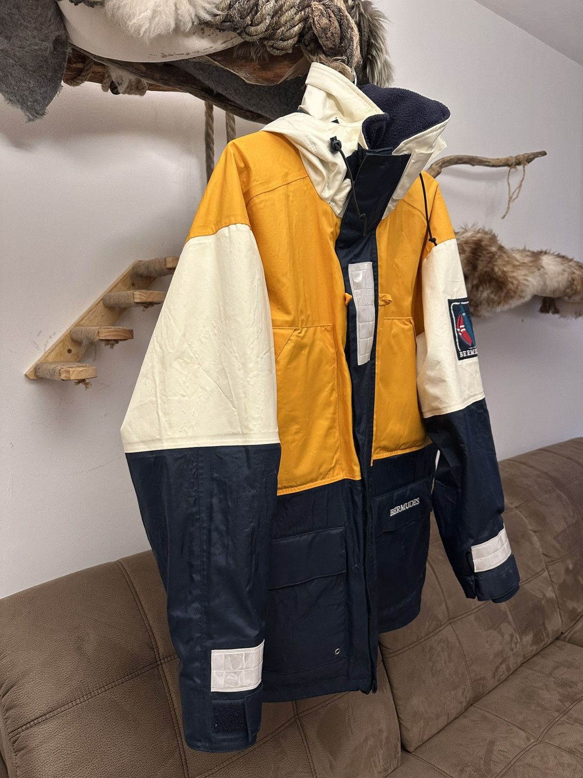 Other Bermudes Match Race Sailing Jacket – 1990s Vintage Size US XXL / EU 58 / 5 - 11 Thumbnail
