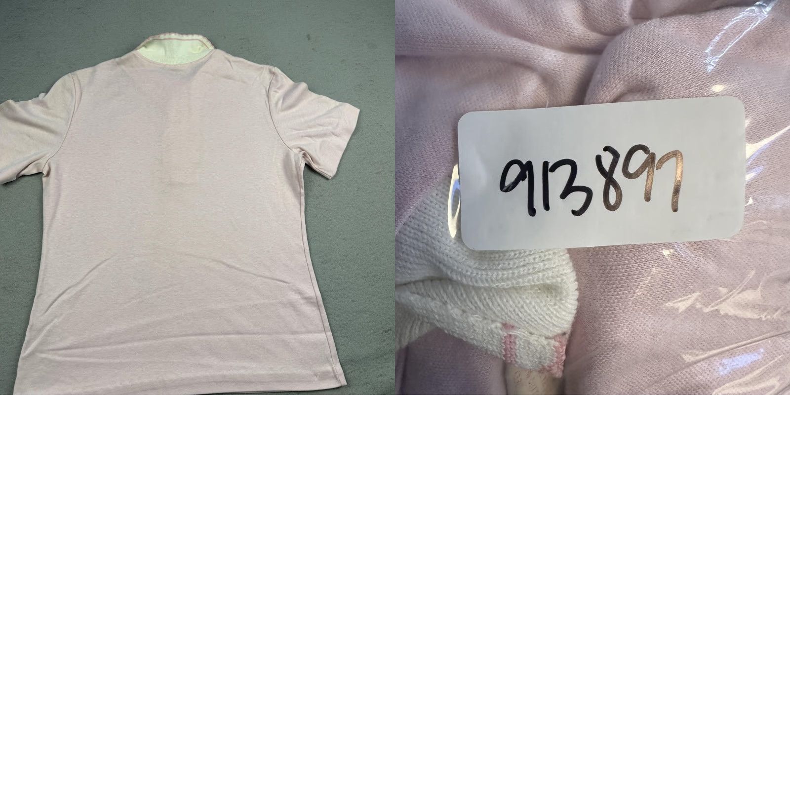 Cos VINTAGE Cos Cob Polo Shirt Womens Large Pink White Knit Collar Preppy Retro 80s Size L / US 10 / IT 46 - 10 Thumbnail