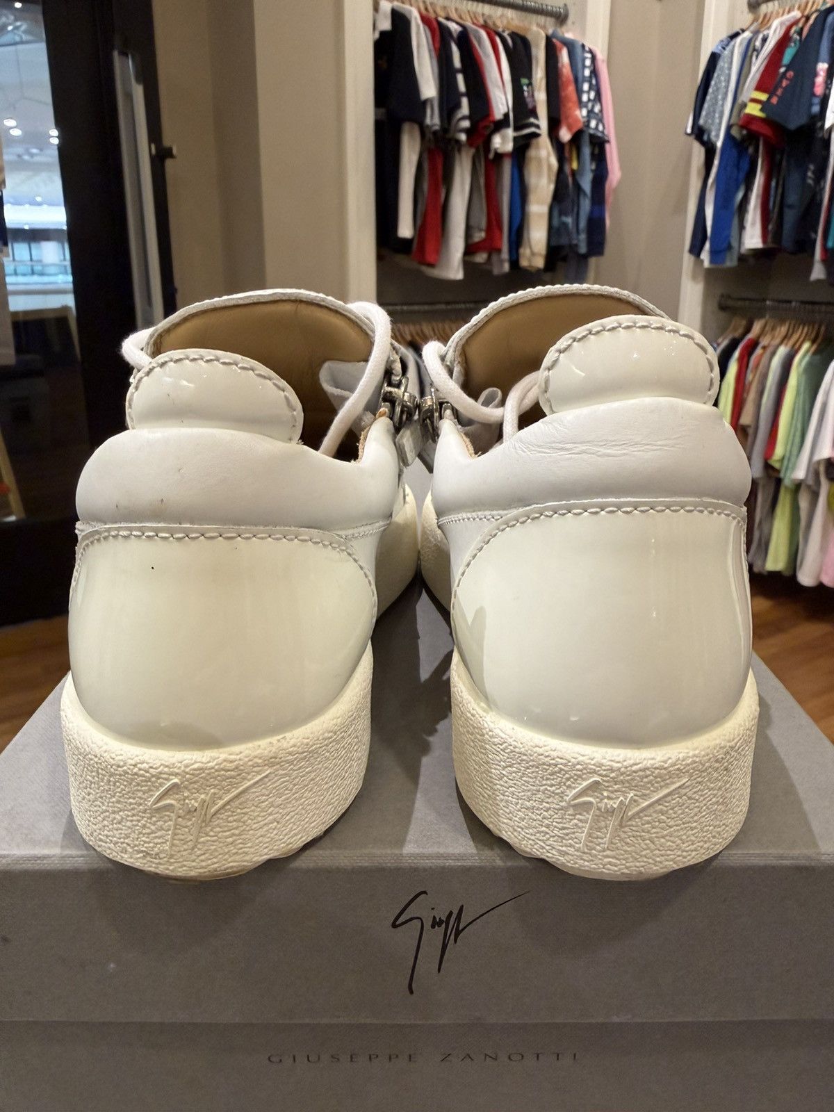 Giuseppe Zanotti Giuseppe Zanotti Zip Sneakers - White Size US 5 / IT 35 - 3 Thumbnail