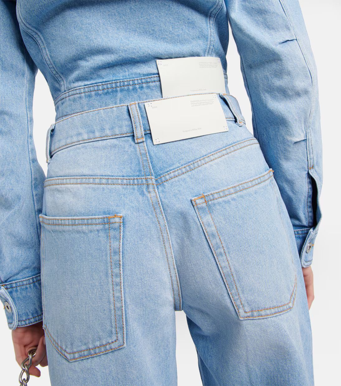 Off-White o1y1225 Denim Pant in Blue Size 25" / US 0 / IT 36 - 4 Thumbnail