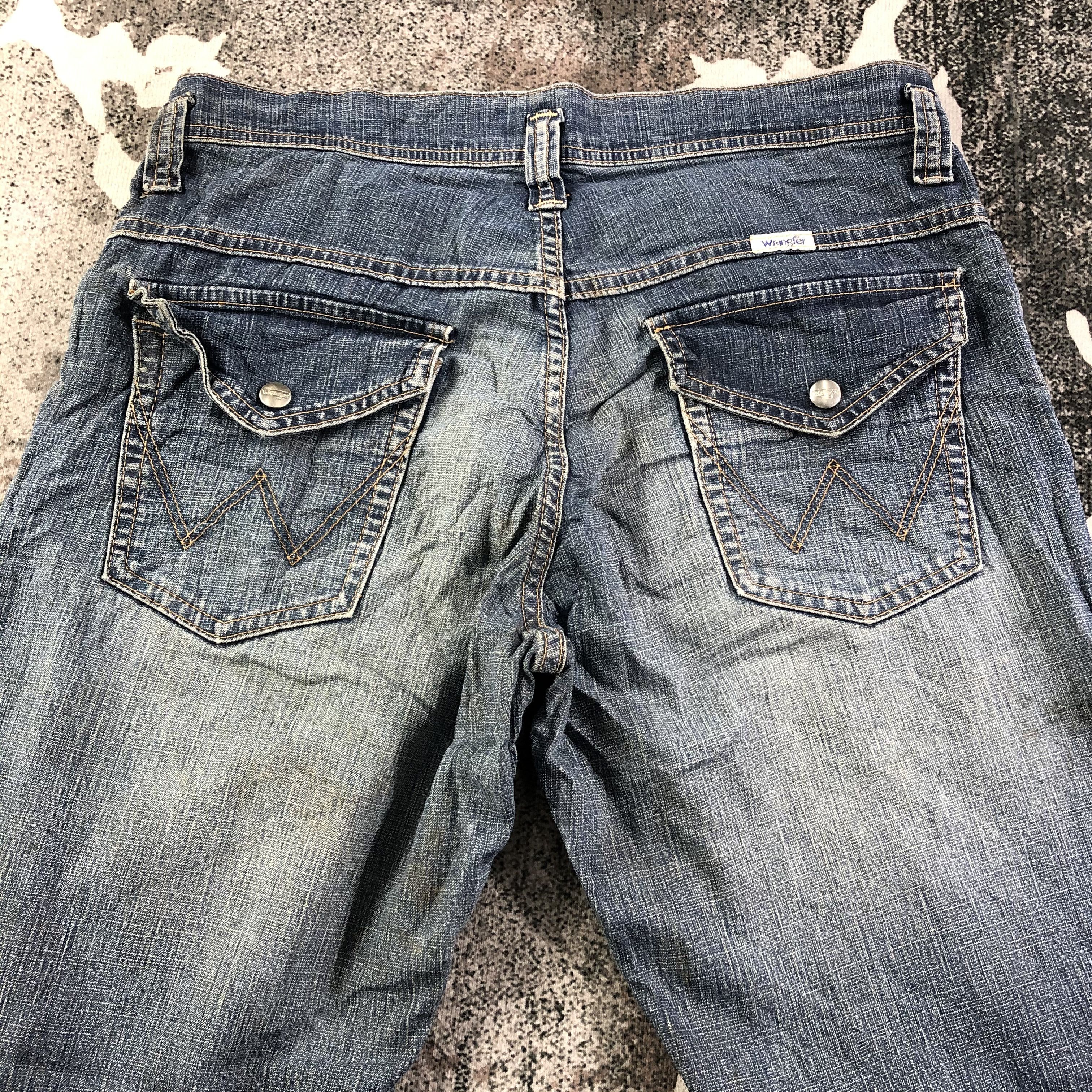 Wrangler Wrangler Jeans Faded Blue Denim KJ1547 Size US 33 - 4 Thumbnail