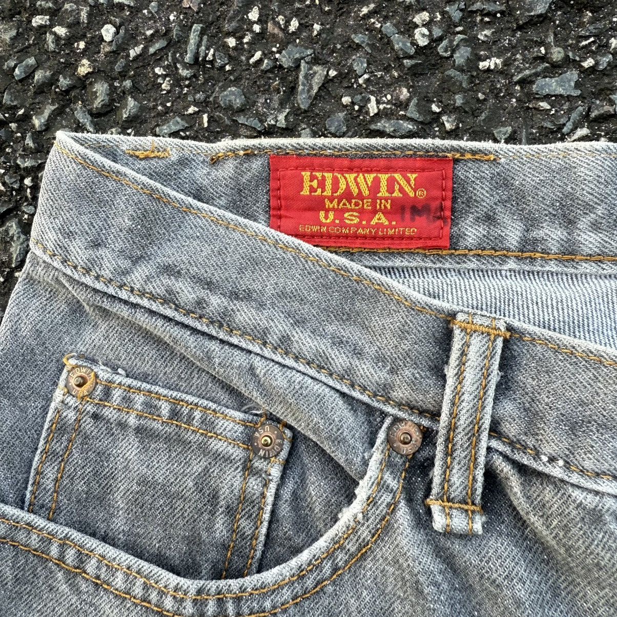 Edwin VINTAGE EDWIN USA FADED BLACK JEAN DENIM PANTS Size US 32 / EU 48 - 6 Thumbnail