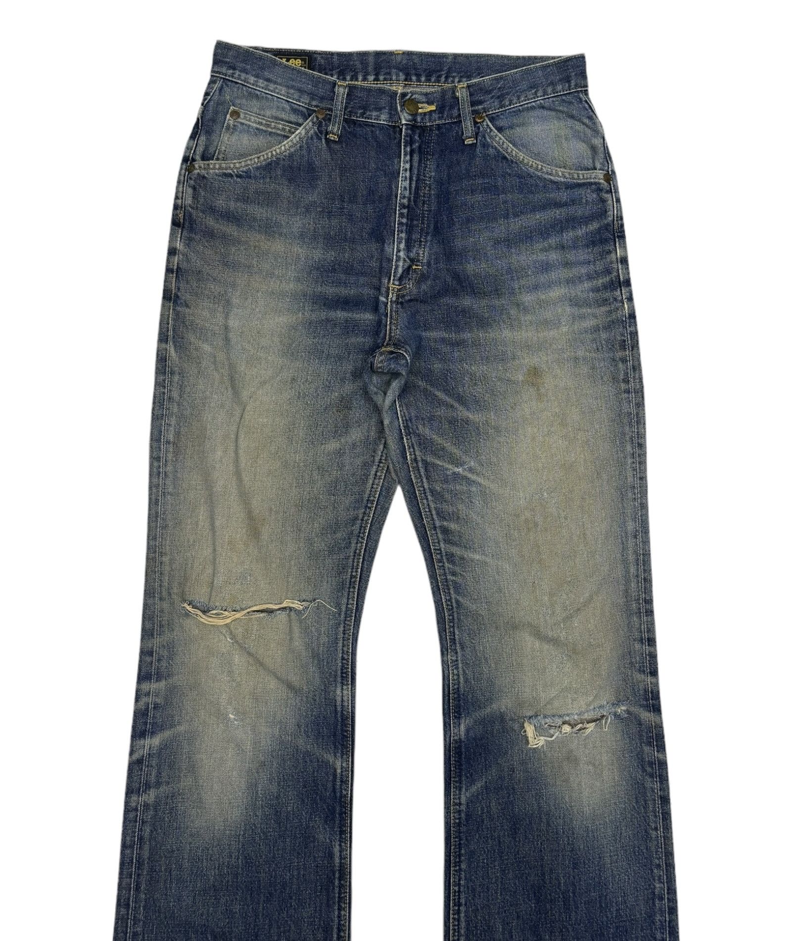 Hysteric Glamour FLARE‼️80s VINTAGE LEE RIDERS DISTRESS DENIM FLARE JEANS Size US 31 - 5 Thumbnail