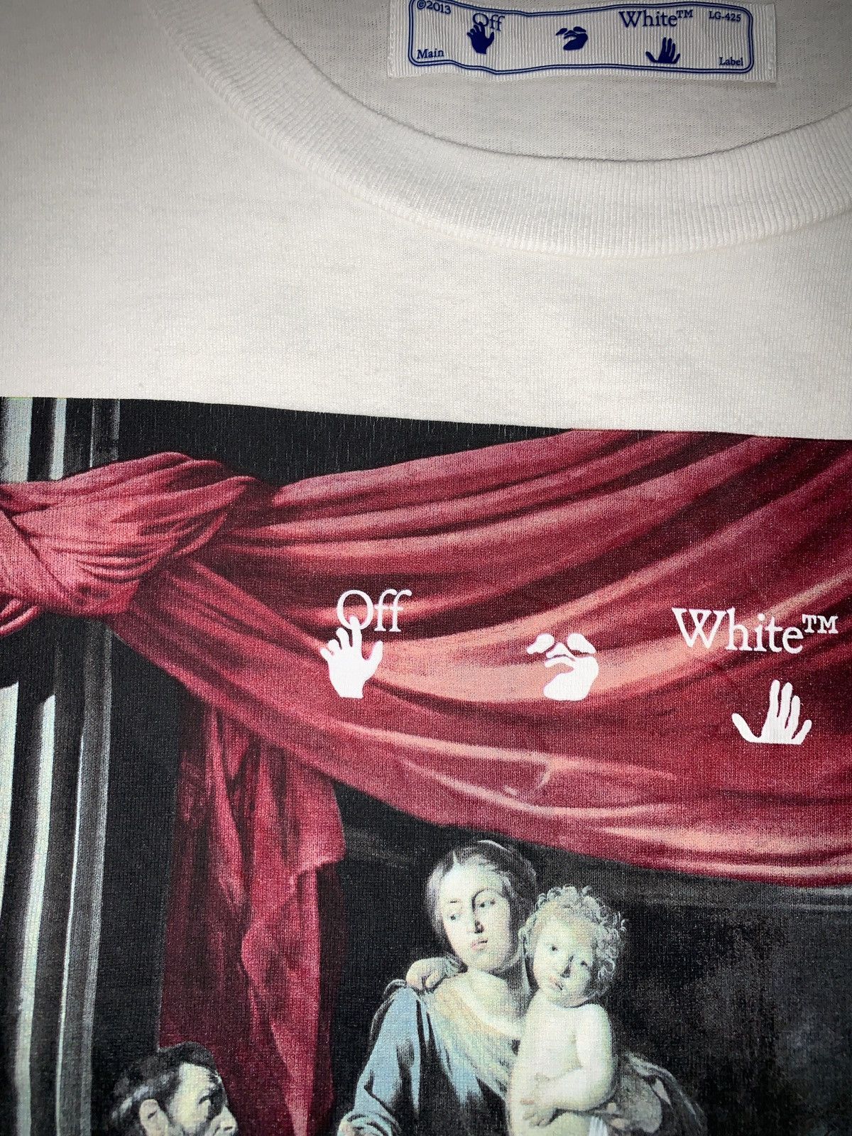 Off-White OFF-WHITE Caravaggio Painting Oversized Tee Size US M / EU 48-50 / 2 - 5 Thumbnail