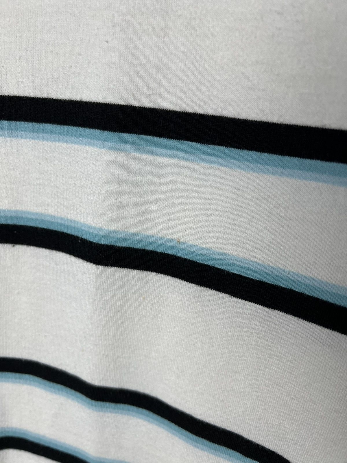 Yves Saint Laurent Vintage YSL Yves Saint Laurent striped spell out y2k t shirt Size US M / EU 48-50 / 2 - 4 Thumbnail