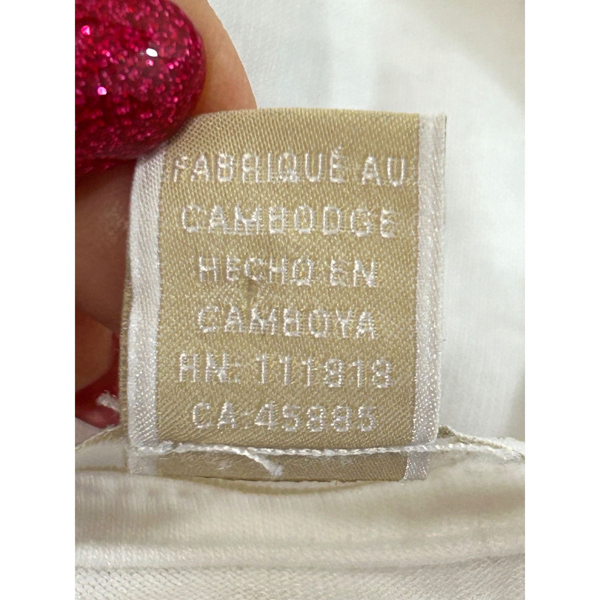 Michael Kors Michael Kors Women’s Top M White Short Sleeve Cold Shoulder Size M / US 6-8 / IT 42-44 - 6 Thumbnail