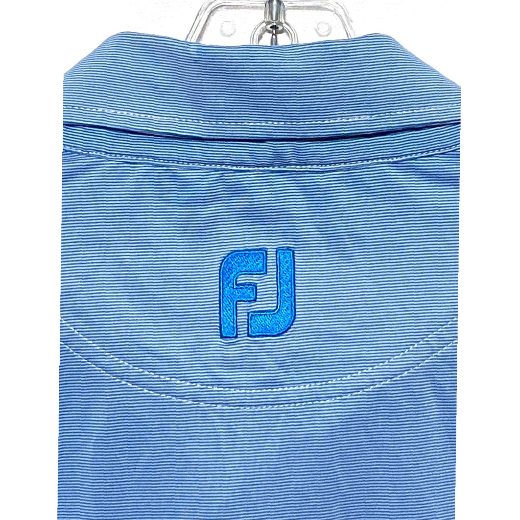 Footjoy Footjoy Polo Mens XL Blue Striped Polo Athleisure Casual Activewear Golf Shirt Mens XL Blue Striped Footjoy Polo Size US XL / EU 56 / 4 - 4 Thumbnail