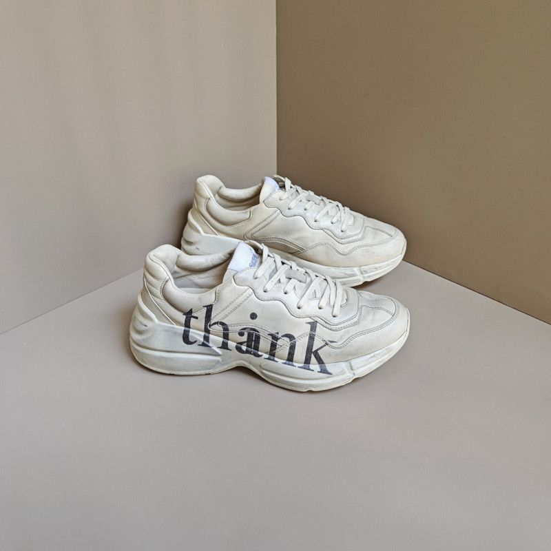Gucci Rhyton Dad Sneakers in Ivory White -