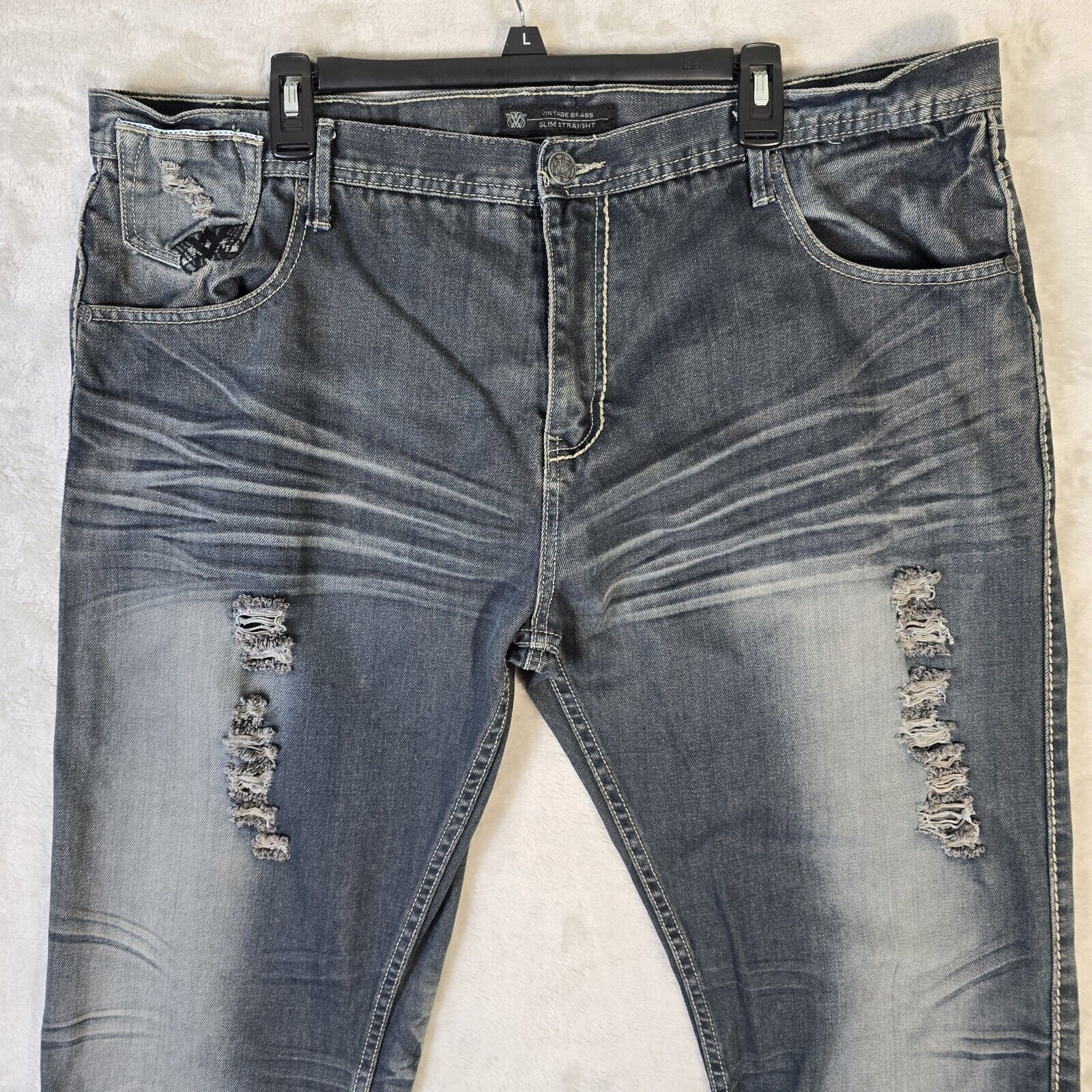 Vintage Vintage Brass Slim Straight Jeans Men's Size 42x34 Y2K Size US 42 / EU 58 - 6 Thumbnail