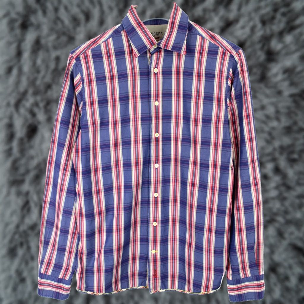 Gant GANT Rugger Vintage Slim Fit Shirt Men M Plaid Logo Button-Up Multicoloured Long Sleeve Slim Fit Shirt Mens Size US M / EU 48-50 / 2 - 1 Thumbnail