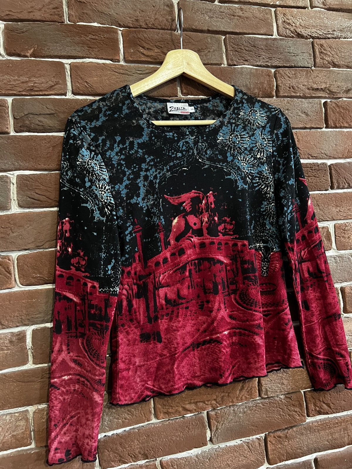Vintage Rare Vintage blood Japanese Mesh top like jean paul gaultier Size XS / US 0-2 / IT 36-38 - 3 Thumbnail