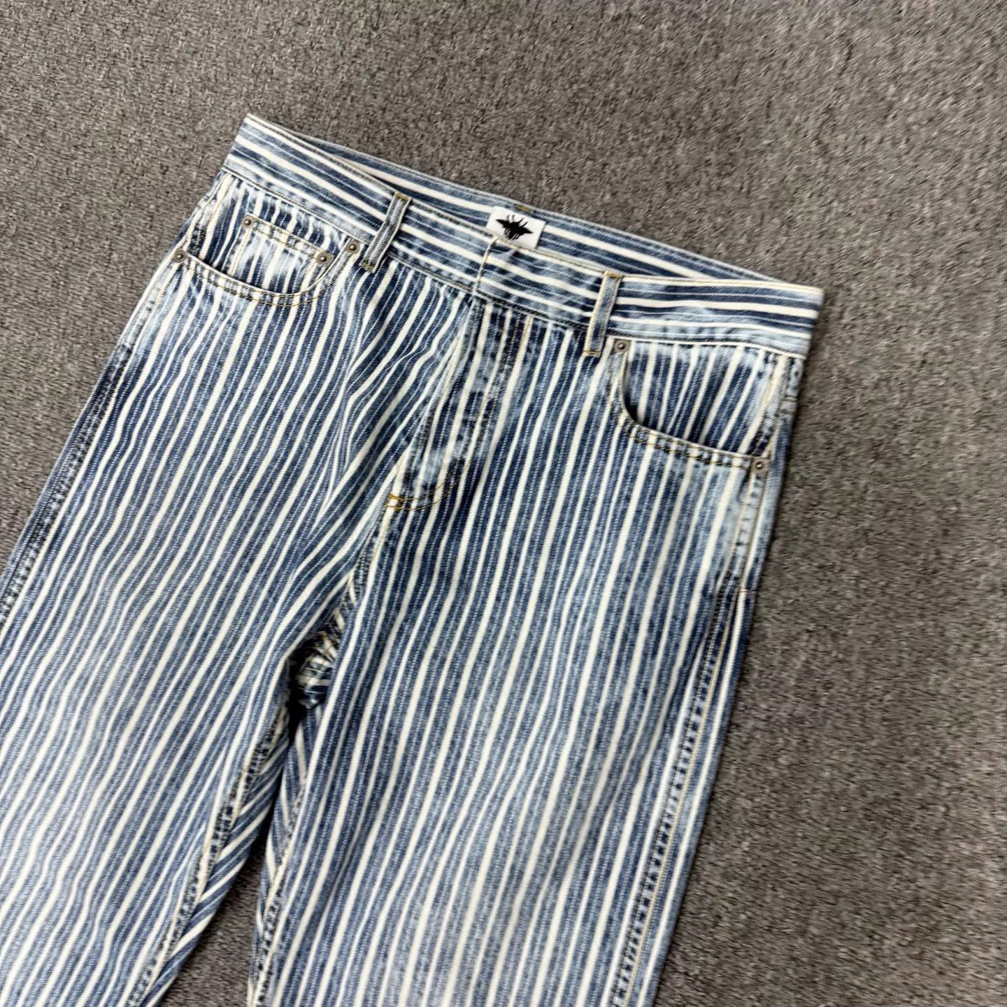 Dior Dior Blue Striped Casual Pants 40 99 New Size 28" / US 6 / IT 42 - 3 Thumbnail