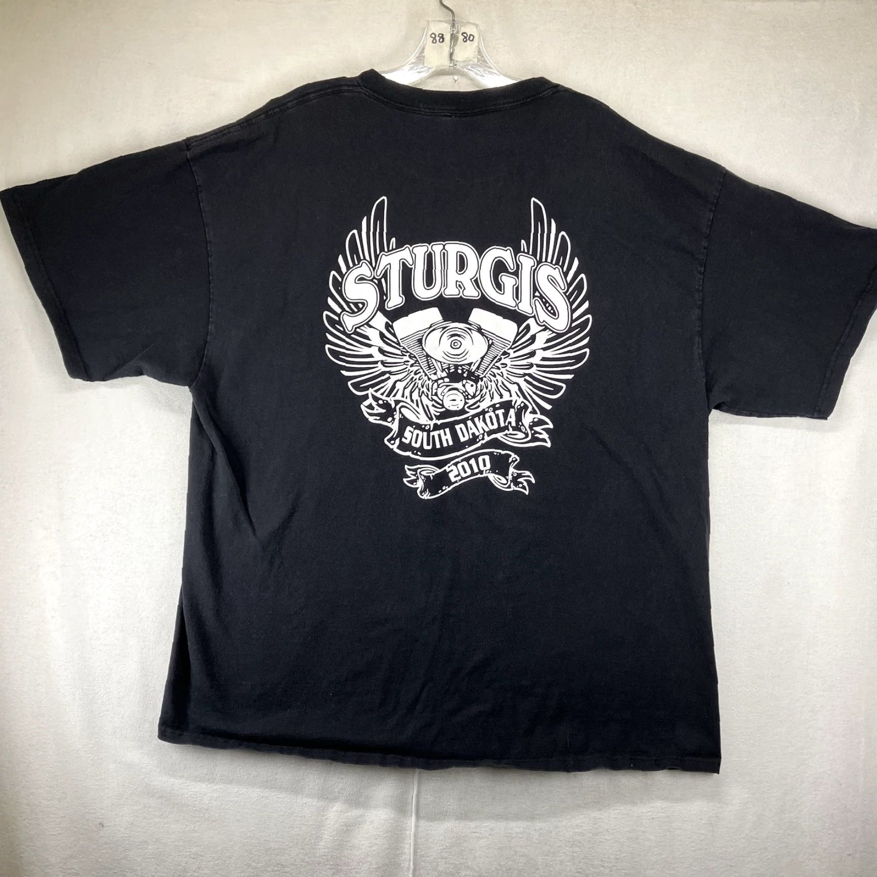 Delta VINTAGE Delta Men’s T-Shirt 2XL Black Skull Graphic Print Gothic Grunge Biker Y2K Size US XXL / EU 58 / 5 - 2 Thumbnail