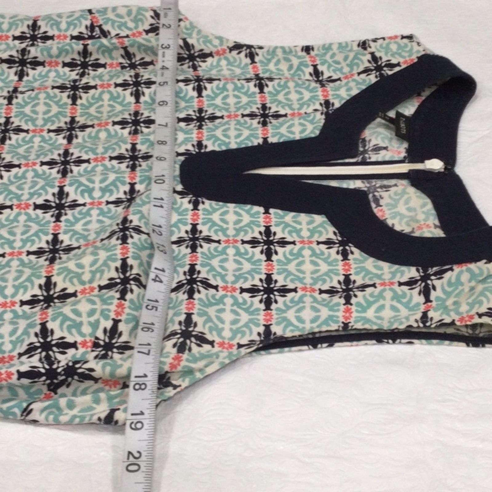 Other Talbots Blue/floral Zipper Back Side Pockets Dress Size 10 Size L / US 10 / IT 46 - 12 Thumbnail