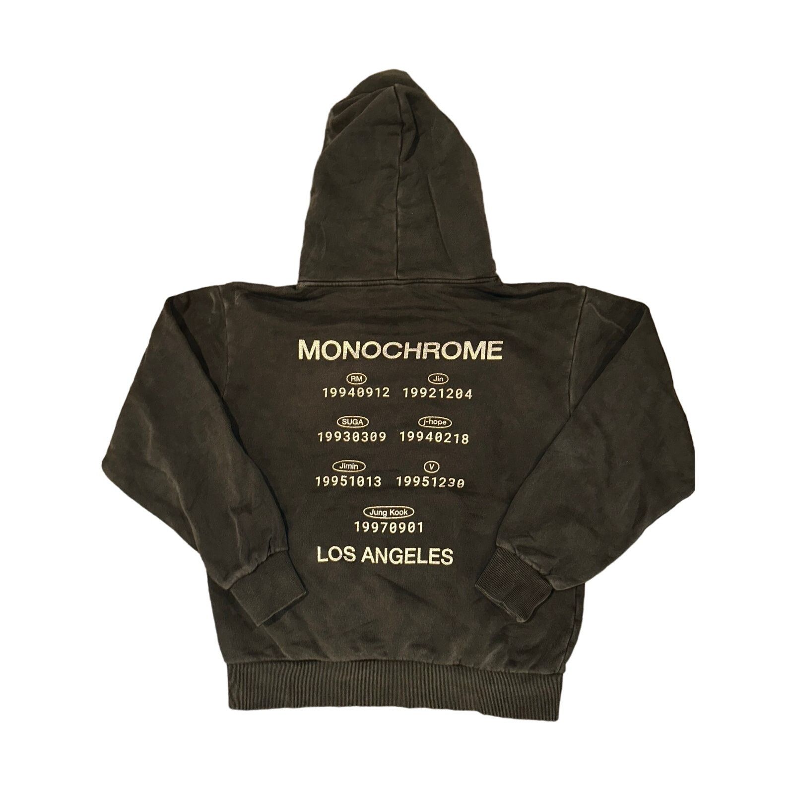 Band Tees BTS 2024 Pop Up Monochrome MNCR Birthday Hoodie