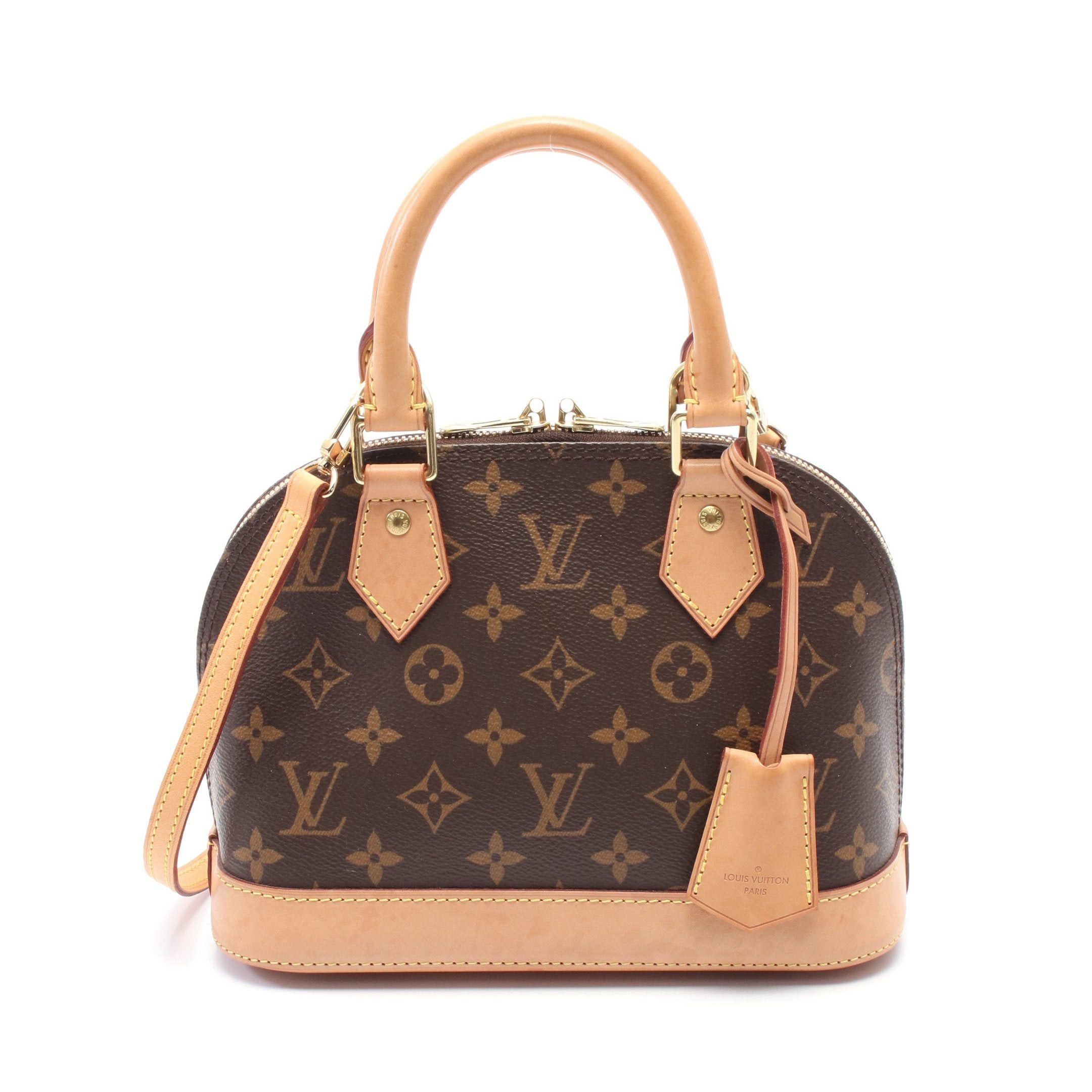 Louis Vuitton Louis Vuitton Alma Bb Monogram Handbag Leather Brown Size ONE SIZE - 1 Thumbnail
