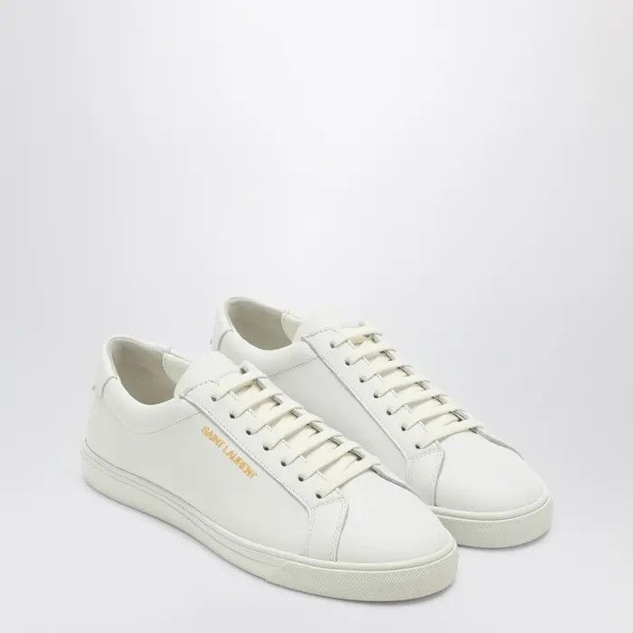 Saint Laurent Paris o1b1hav110425 Andy Sneakers in Leather in White Size US 10.5 / IT 40.5 - 2 Thumbnail