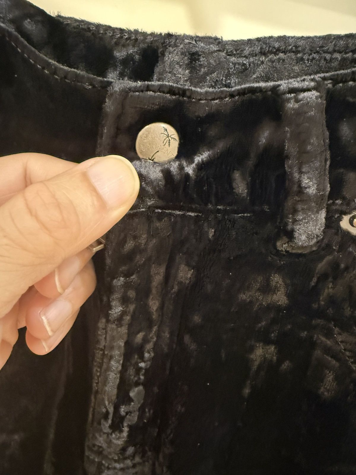 Saint Laurent Paris velvet black pants size 30 Size US 30 / EU 46 - 2 Thumbnail