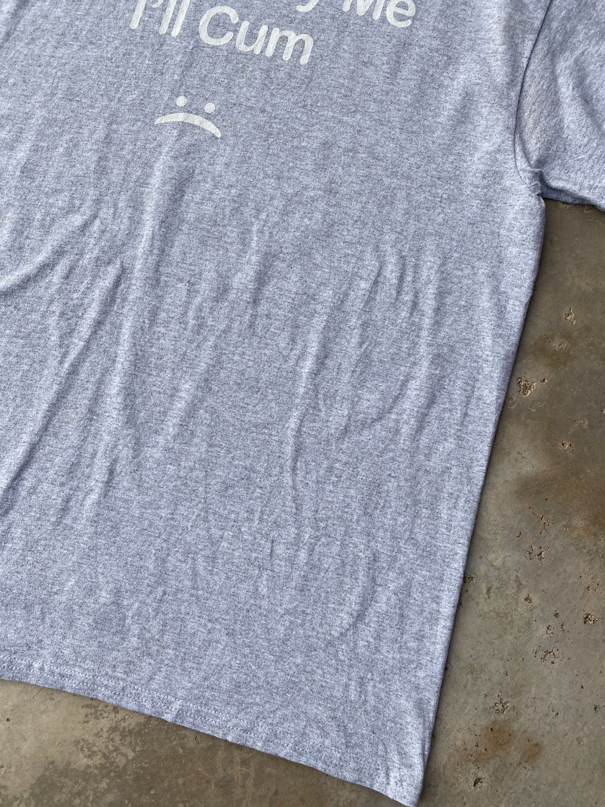 Gildan Gildan ‘Don’t Bully Me I’ll Cum’ Grey Tee Size US L / EU 52-54 / 3 - 3 Thumbnail