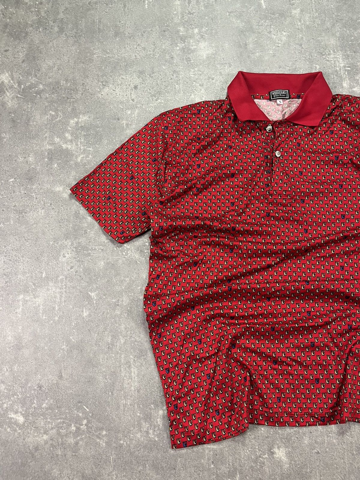 Versace Rare Vintage Versus Versace Monogram Polo Shirt Size US M / EU 48-50 / 2 - 4 Thumbnail
