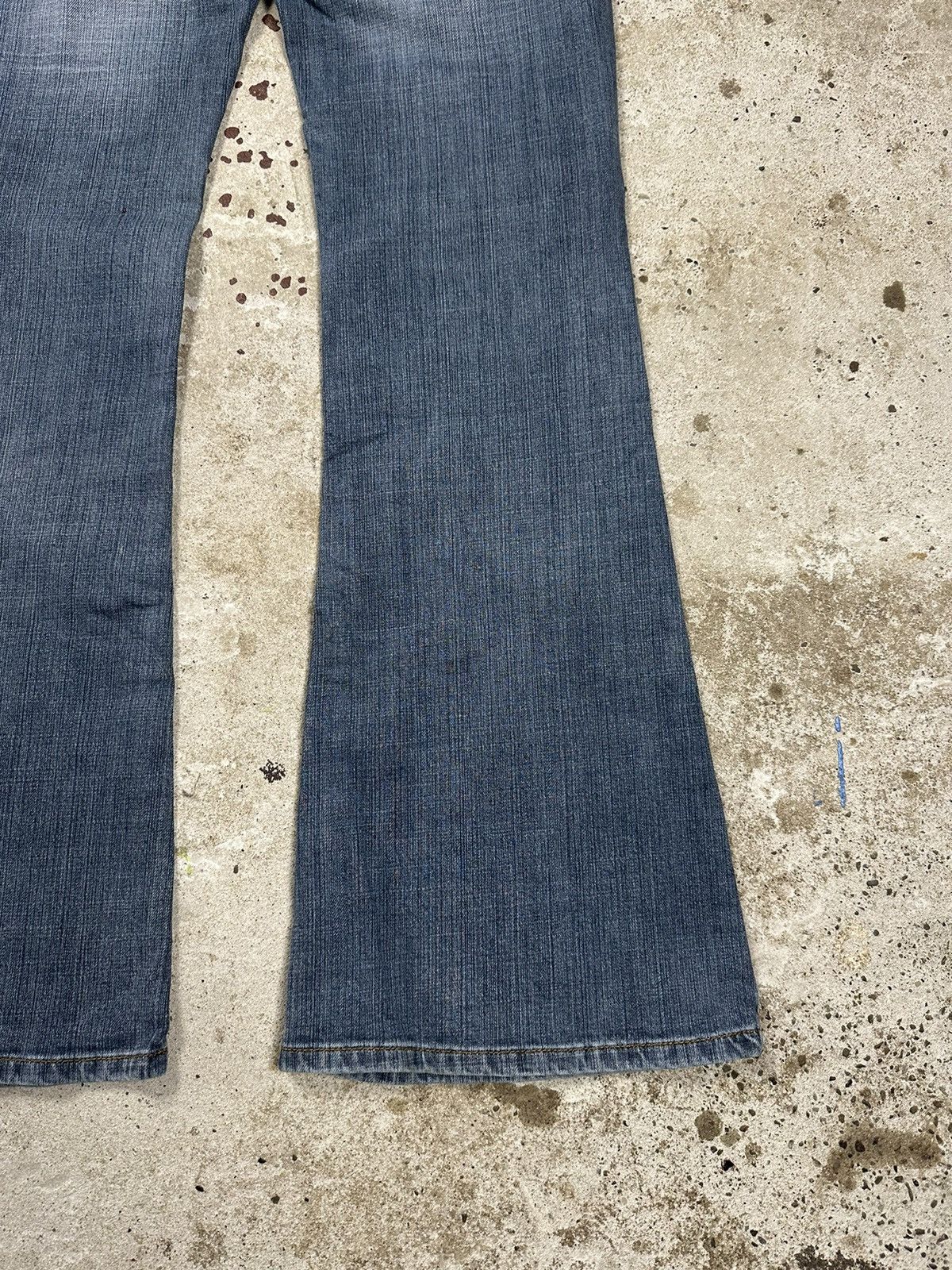 If Six Was Nine × Le Grande Bleu (L.G.B.) × Vintage Vintage Y2K Flare Wide Legs Baggy Denim Pants Size US 30 / EU 46 - 5 Thumbnail