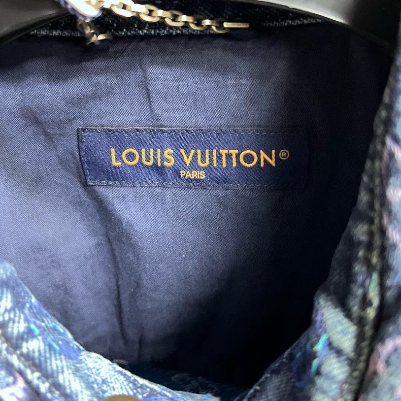Louis Vuitton Louis Vuitton Blue Letter Logo Jacquard Single Breasted De Size US XL / EU 56 / 4 - 3 Thumbnail