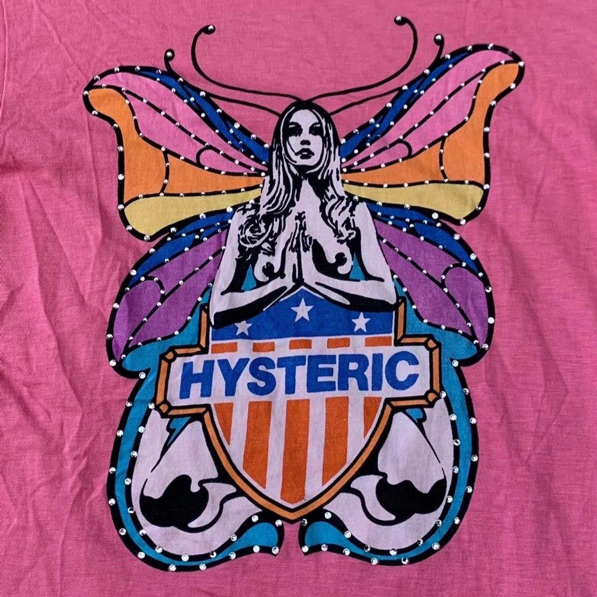 Hysteric Glamour Hysteric Glamour Butterfly Woman Graphic Pink Tee Size free Size S / US 4 / IT 40 - 2 Thumbnail