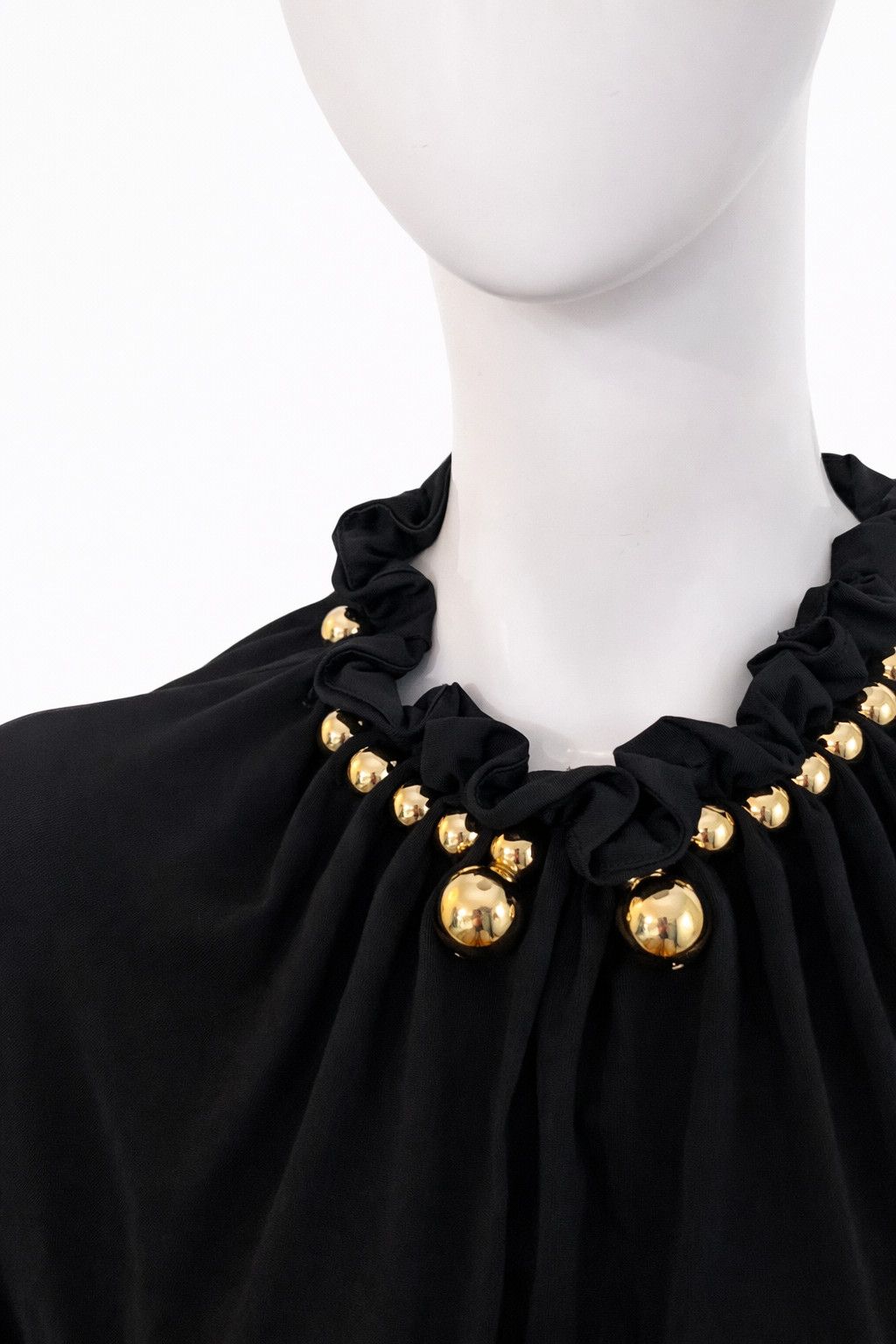 Paco Rabanne Paco Rabanne Jewelry Neckline Gold Bead Necklace Top Size S / US 4 / IT 40 - 1 Thumbnail